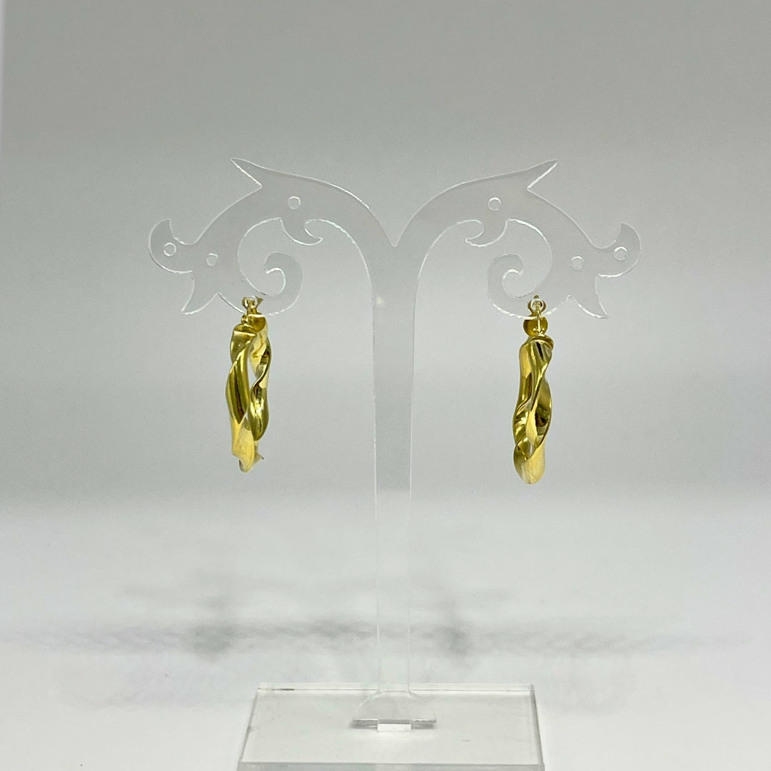 Orecchini Cerchio Intreccio