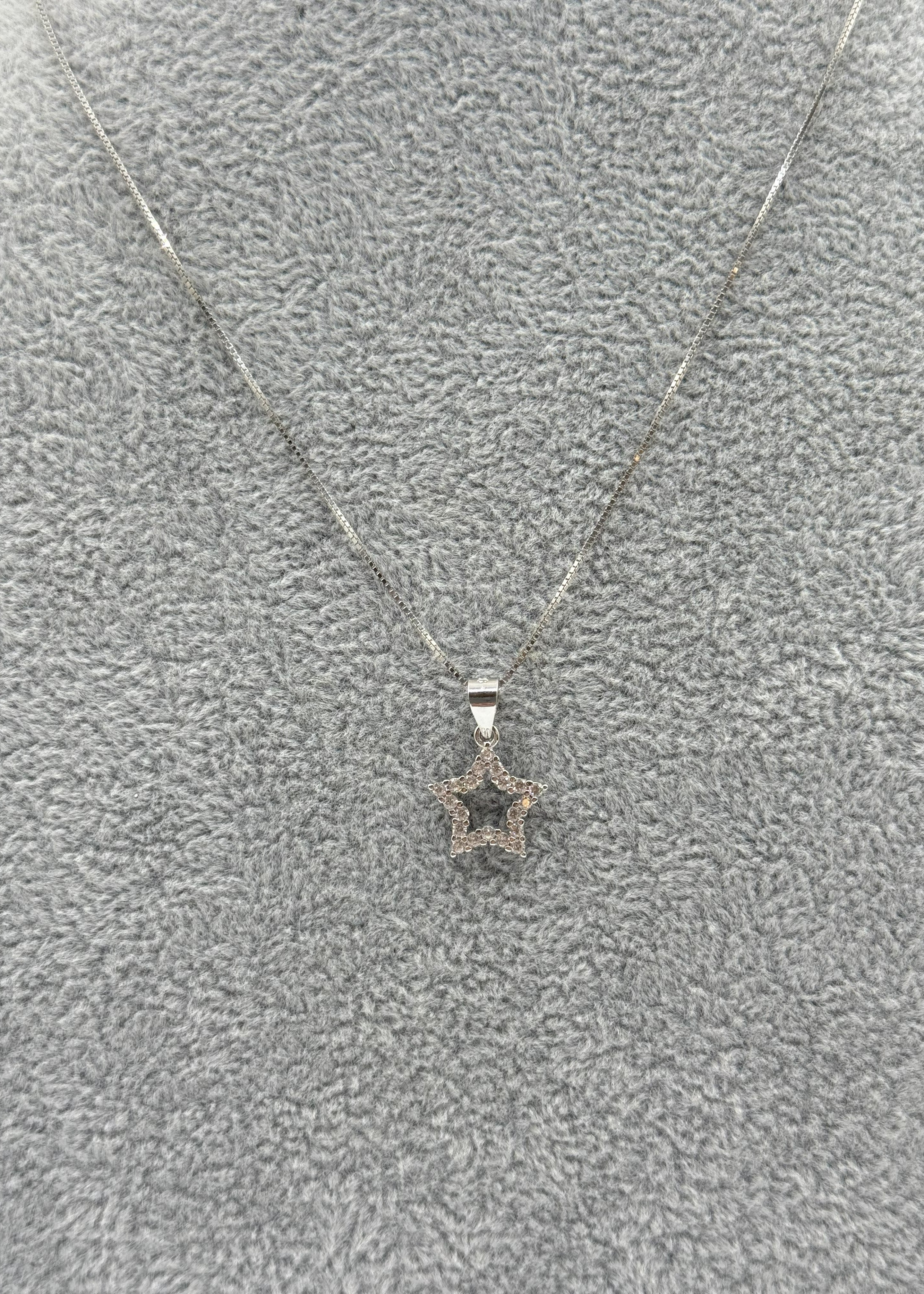 Collana Argento925 Con Stella Zirconata Art.P30/2