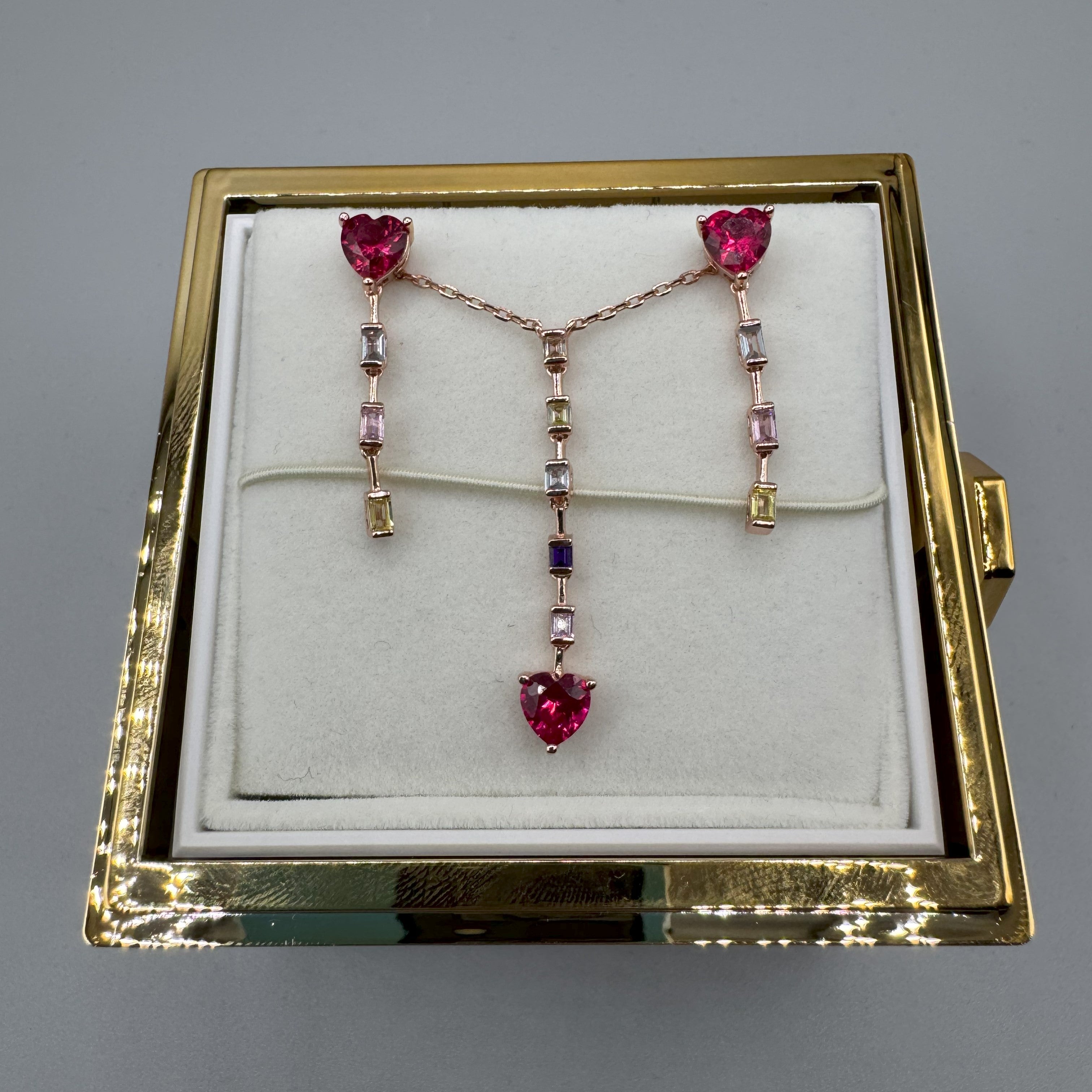 Cofanetto Girevole Per Gioielli Vari Colori Con Rosa Eterna