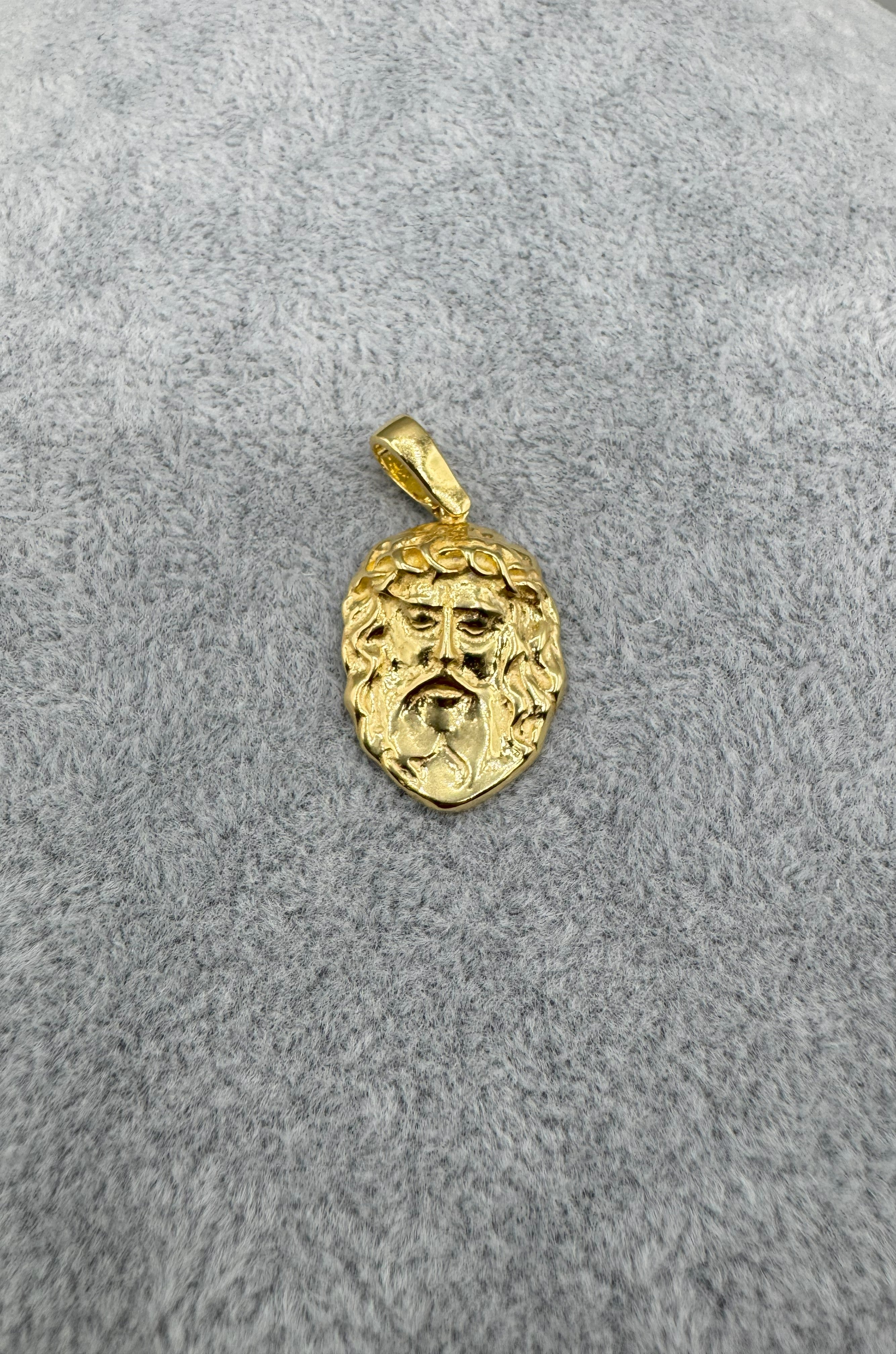 Ciondolo Gesù Argento925 Dorato