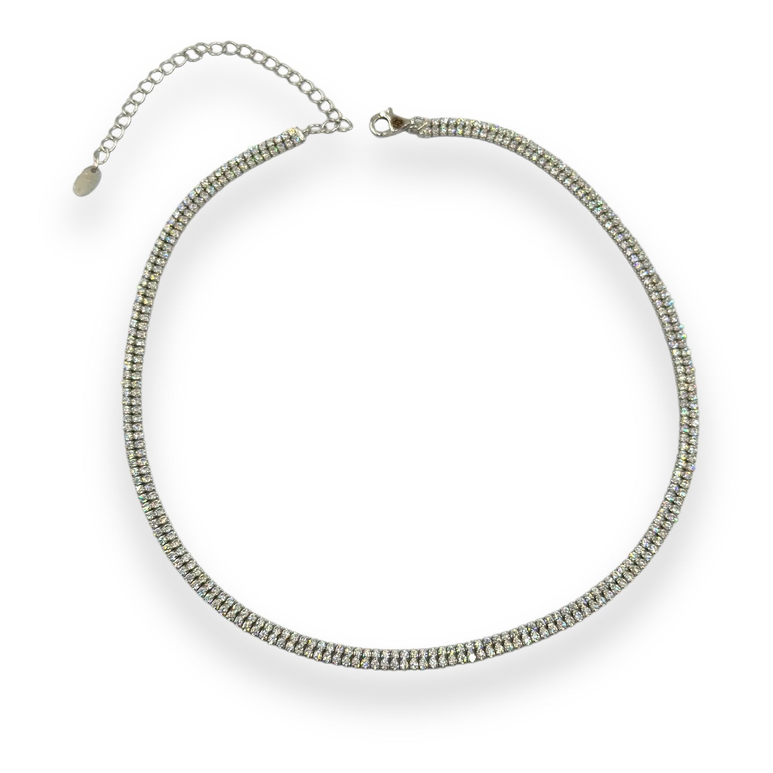 Collana Tennis In Argento 925 Art.CL33