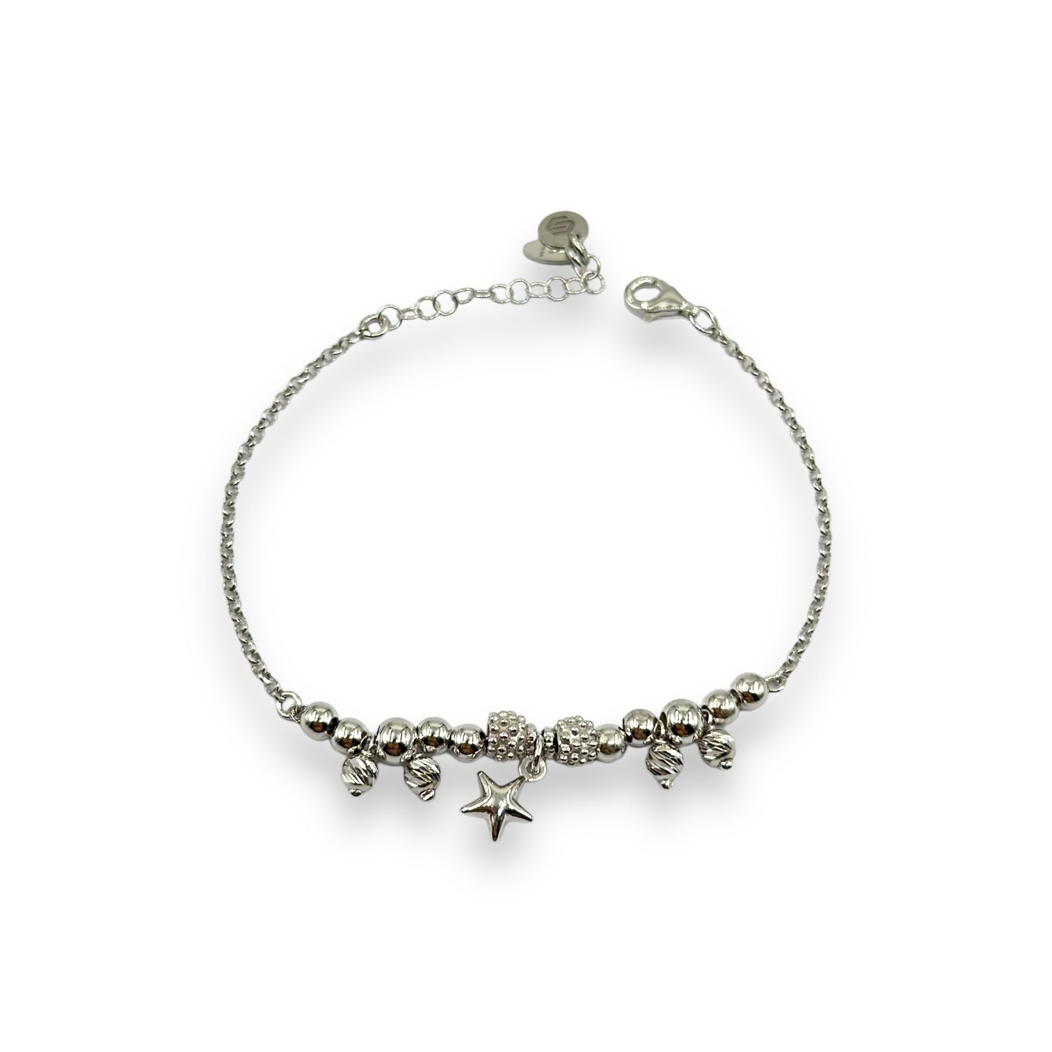 Bracciale Charms e Stella Argento 925 Art.BR81