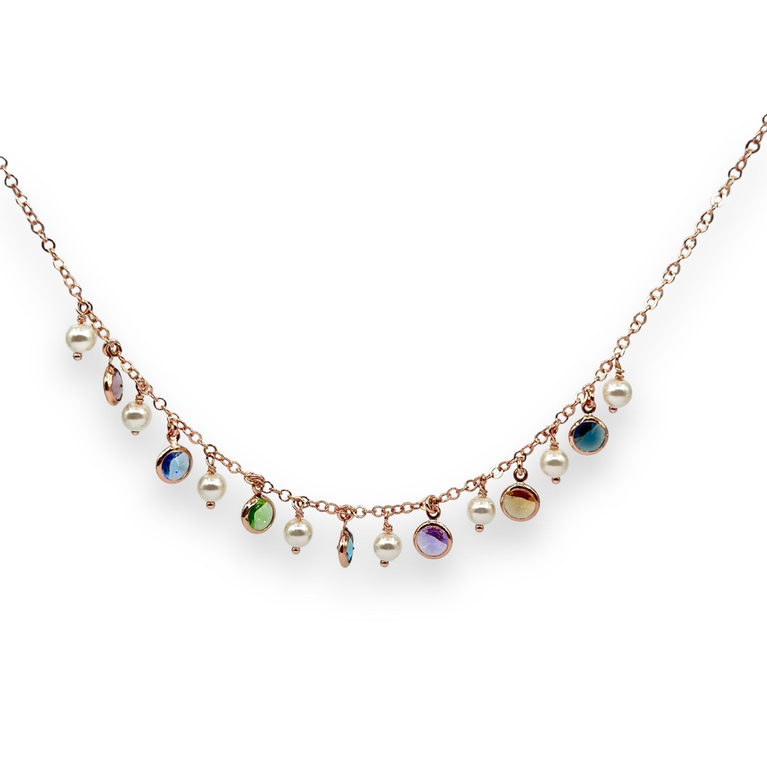 Collana Perle e Swarovski Art.CL39