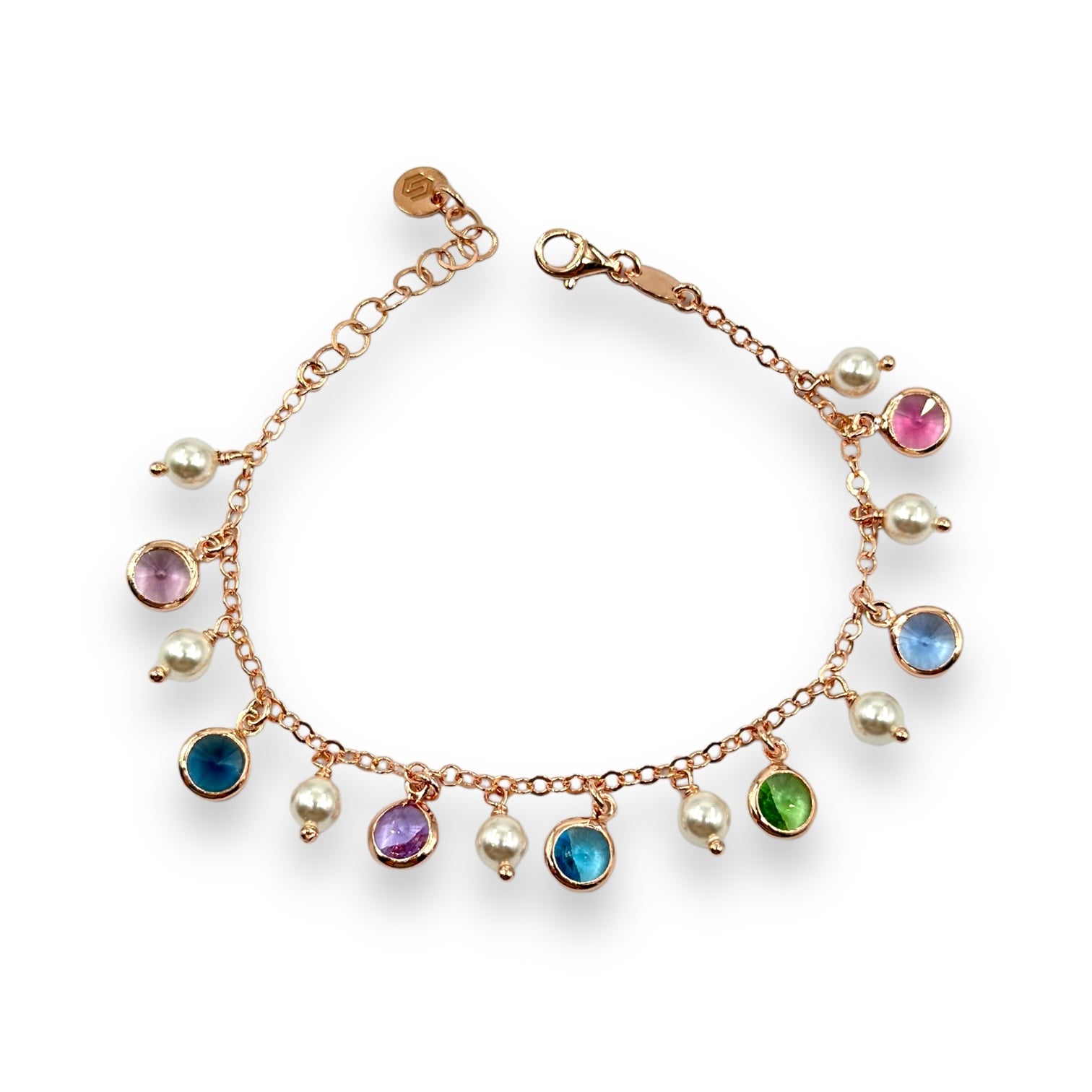 Completo Collana + Bracciale Perle e Swarovski Art.CL39-BR95