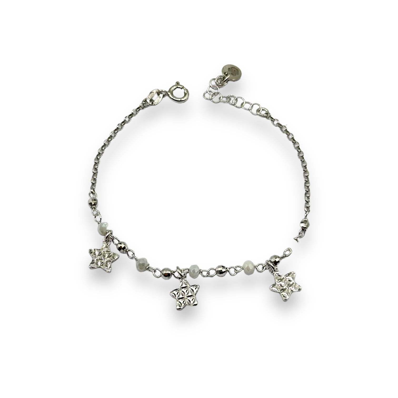 Completo Collana + Bracciale Con Stelle e Perline Sfaccettate BR86-CL37