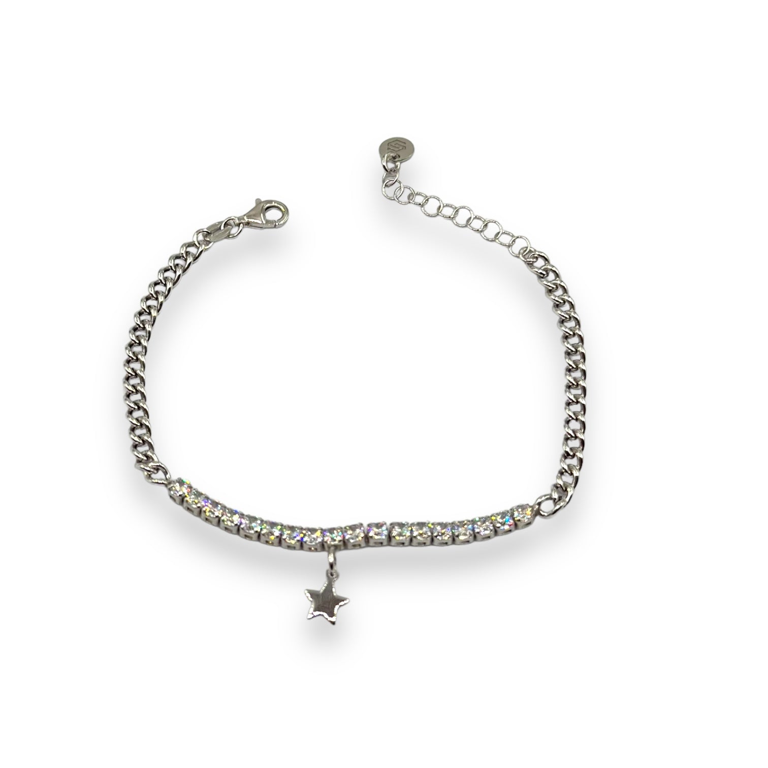 Bracciale Mezzo Tennis e Stellina Art.BR90