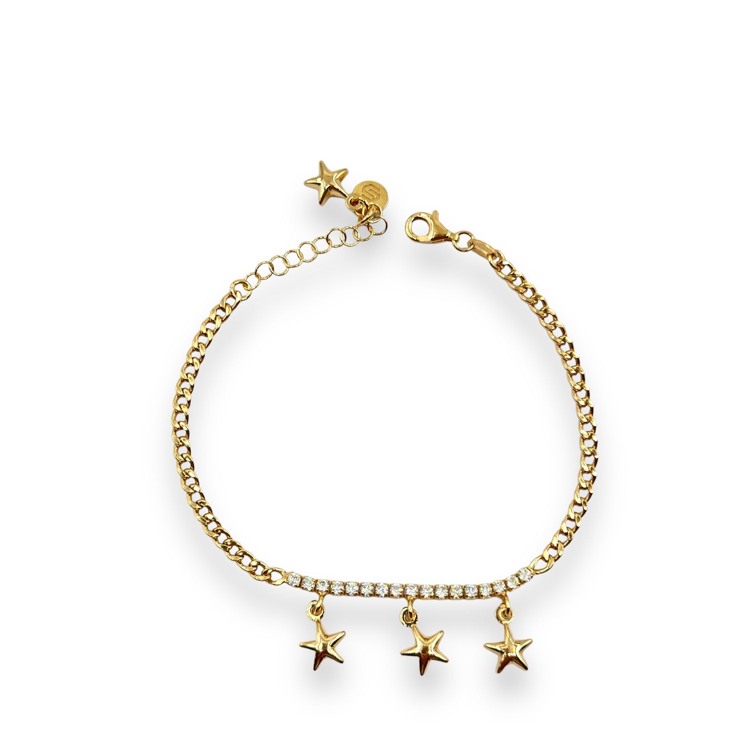 Bracciale Groumette Mezzo Tennis Con Charms Art.BR105