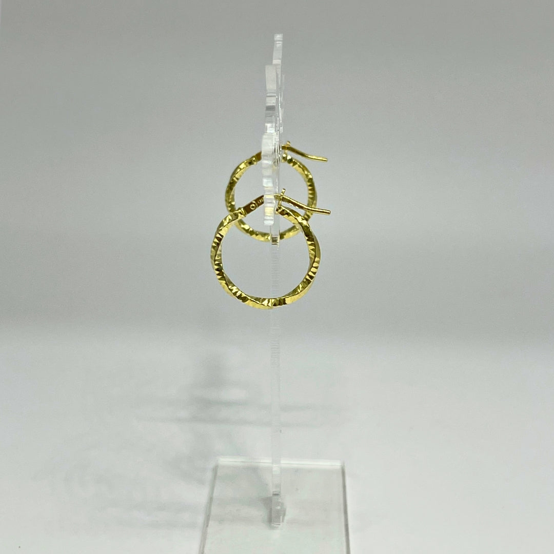 Orecchini Cerchio Martellato