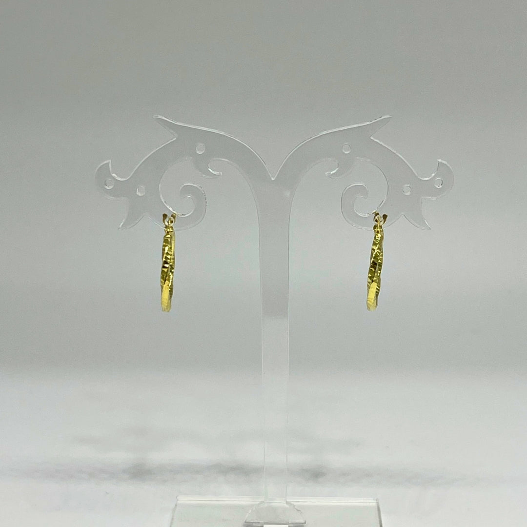 Orecchini Cerchio Martellato