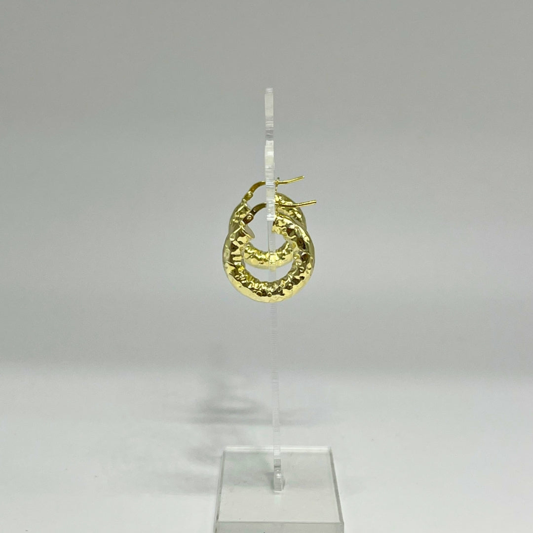 Orecchini Intreccio Martellato