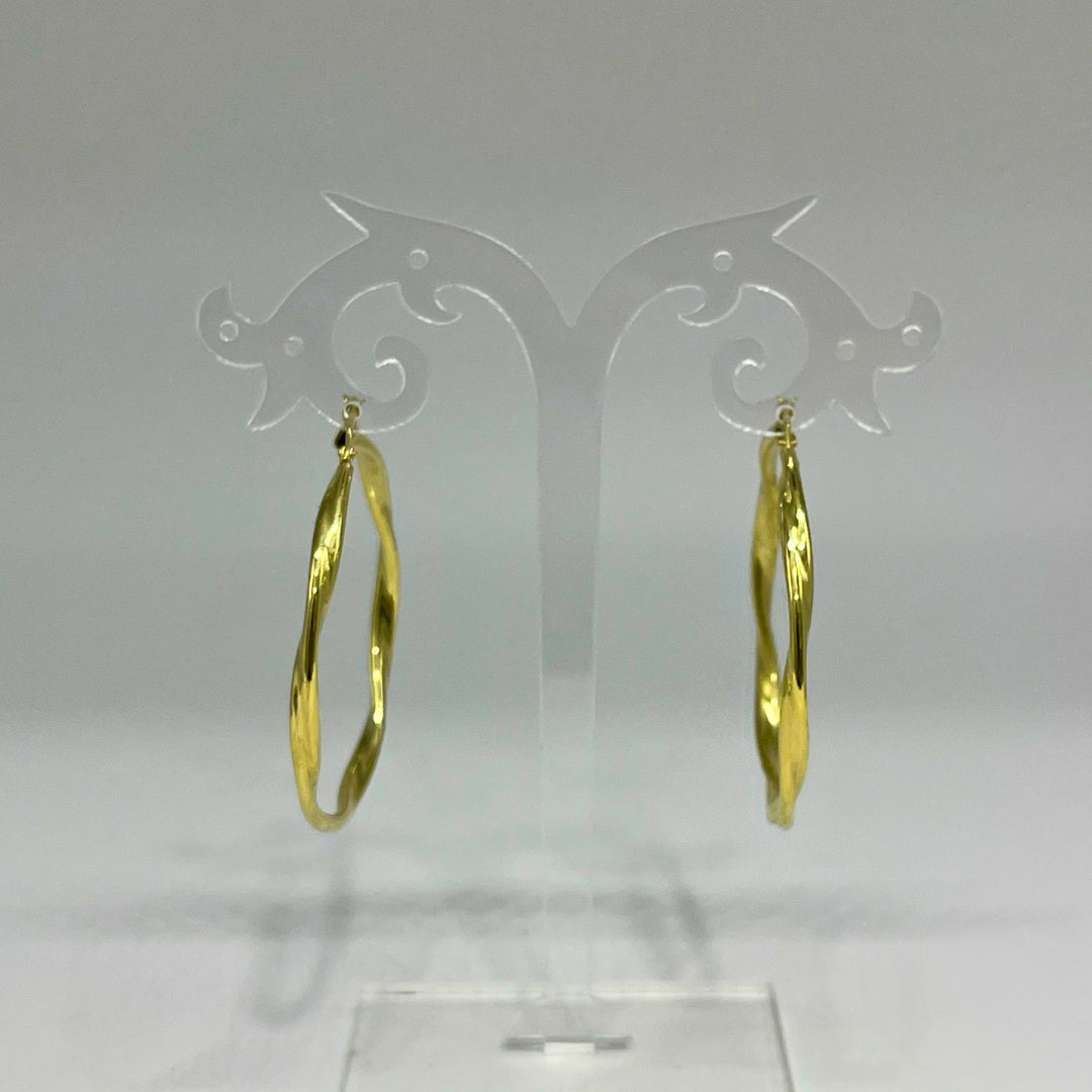 Orecchini Cerchio Intreccio Slim