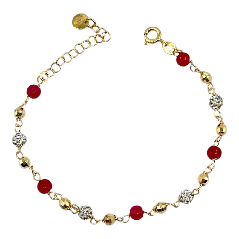 Bracciale Palline Zirconate In Argento 925 Art.BR120