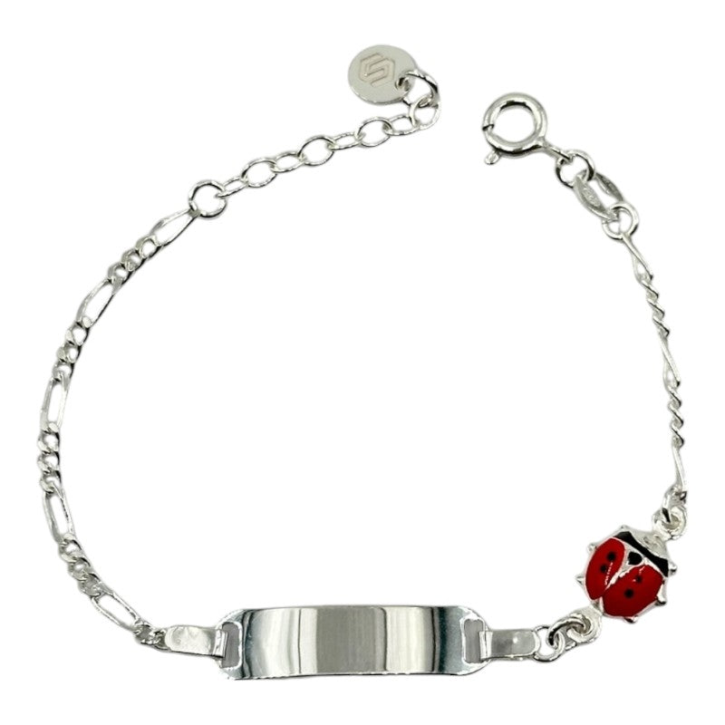 Bracciale Coccinella Con Targhetta Centrale Art.BR114