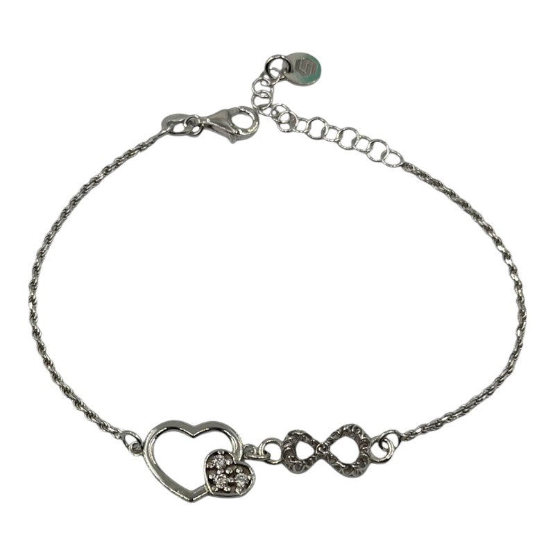 Bracciale Con Cuore e Infinito Centrale Art.BR121