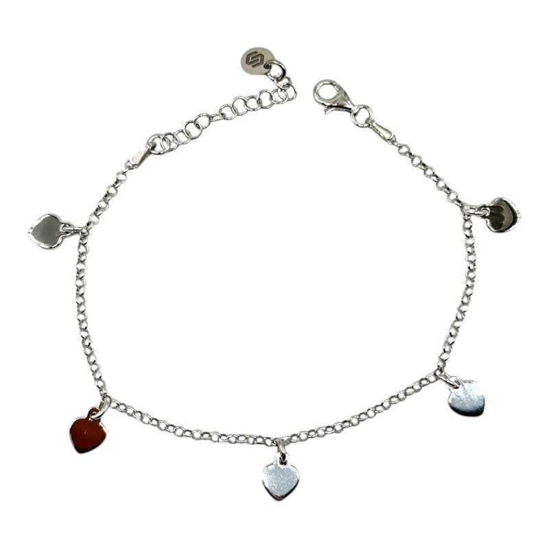 Bracciale Con Cuoricini Pendenti Art.BR126