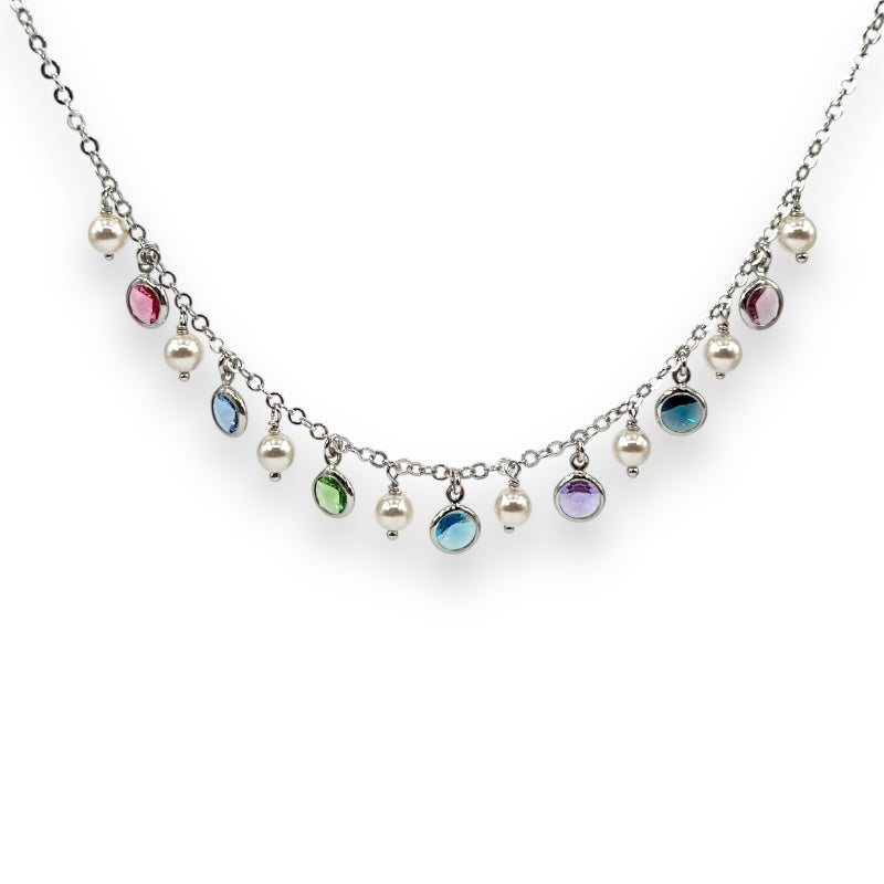 Collana Perle e Swarovski Art.CL56