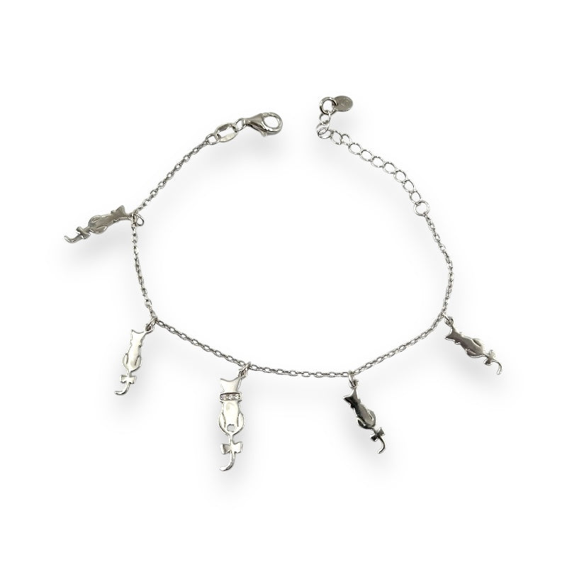 Bracciale Con Gattini Pendenti Art.BR66235