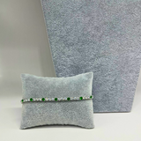 Bracciale Tennis Bianco e Verde