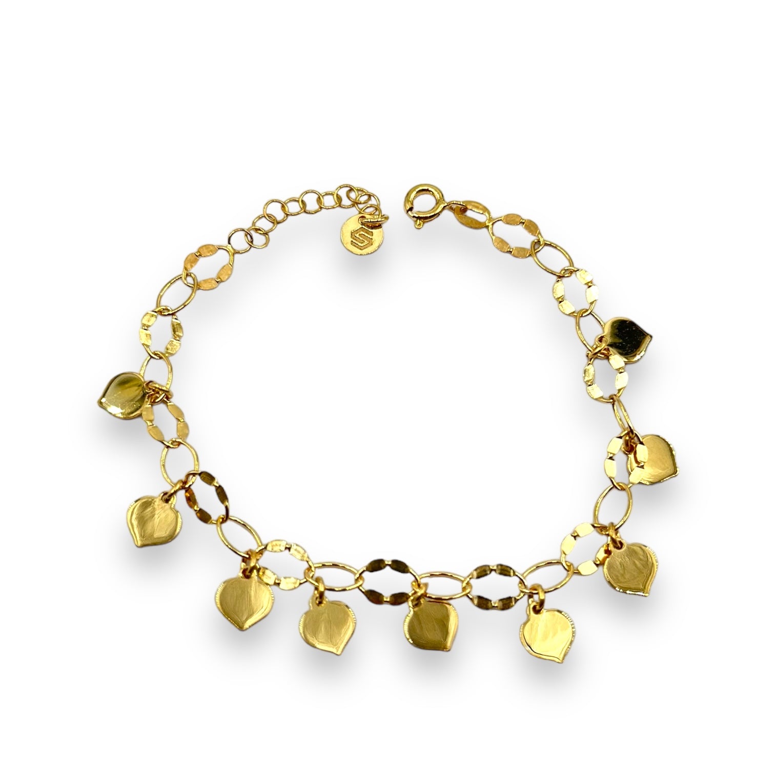 Completo Collana + Bracciale Con Cuori Pendenti Art.CL18+BR38