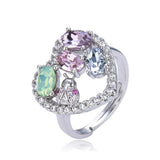 Anello Argento925 Con Cuore e Zirconi Art.7582