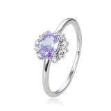 Anello Argento925 Con Zircone Centrale Art.7627-VL