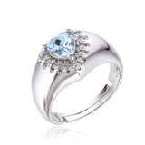 Anello Argento925 Con Zircone a Forma Di Cuore Art.7747-LS