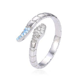 Anello Argento925 Con Zirconi a Forma Di Serpente Art.7759-B1