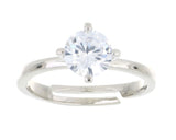 Anello Con Punto Luce Mm 7 In Argento 925 Art.R0942