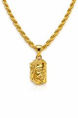 Collana Funetta 8mm x 60 Cm Con Ciondolo Gesù Argento 925