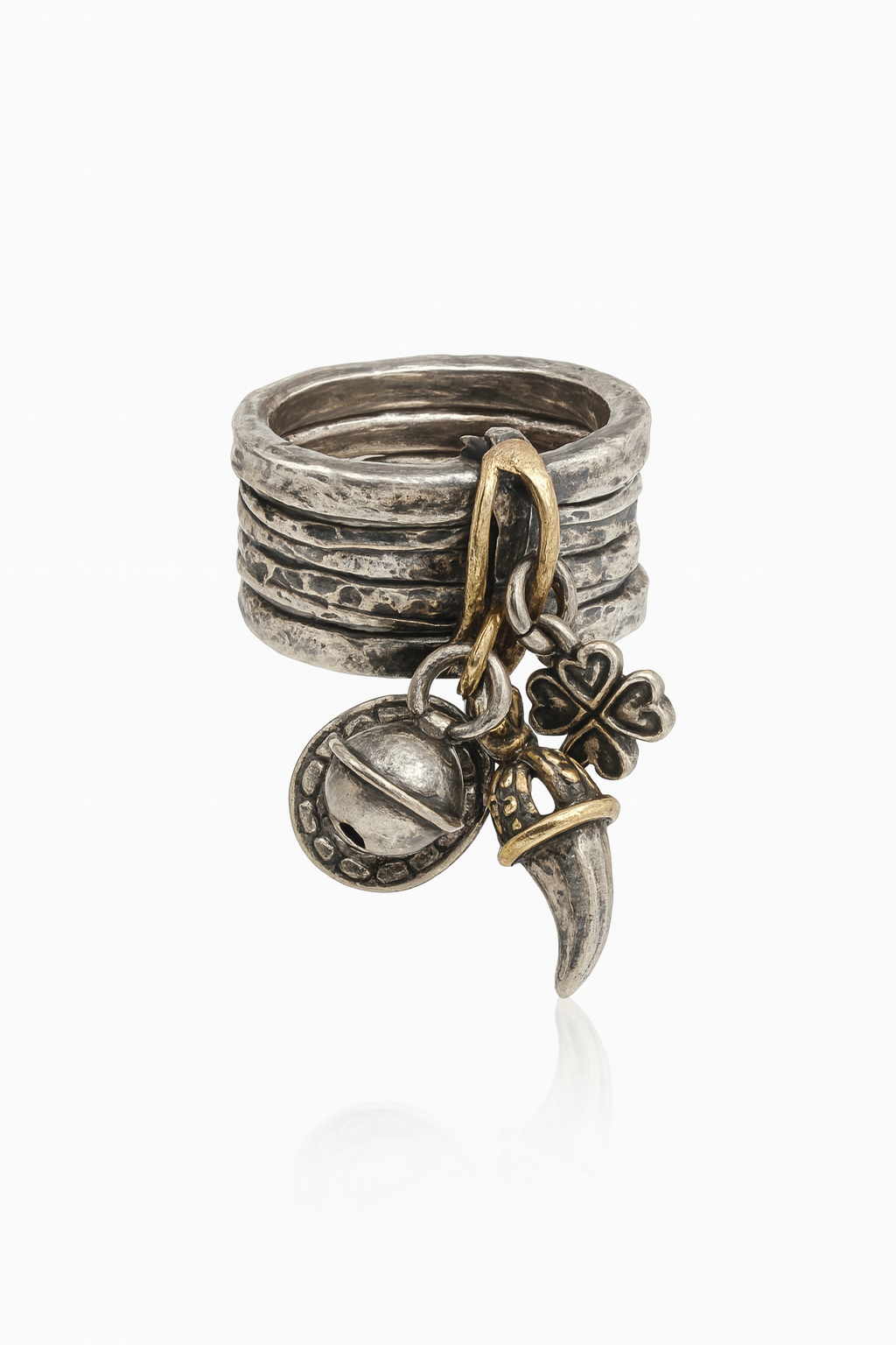 Anello In Argento 925 Quattro Fasce Chiama Fortuna A206