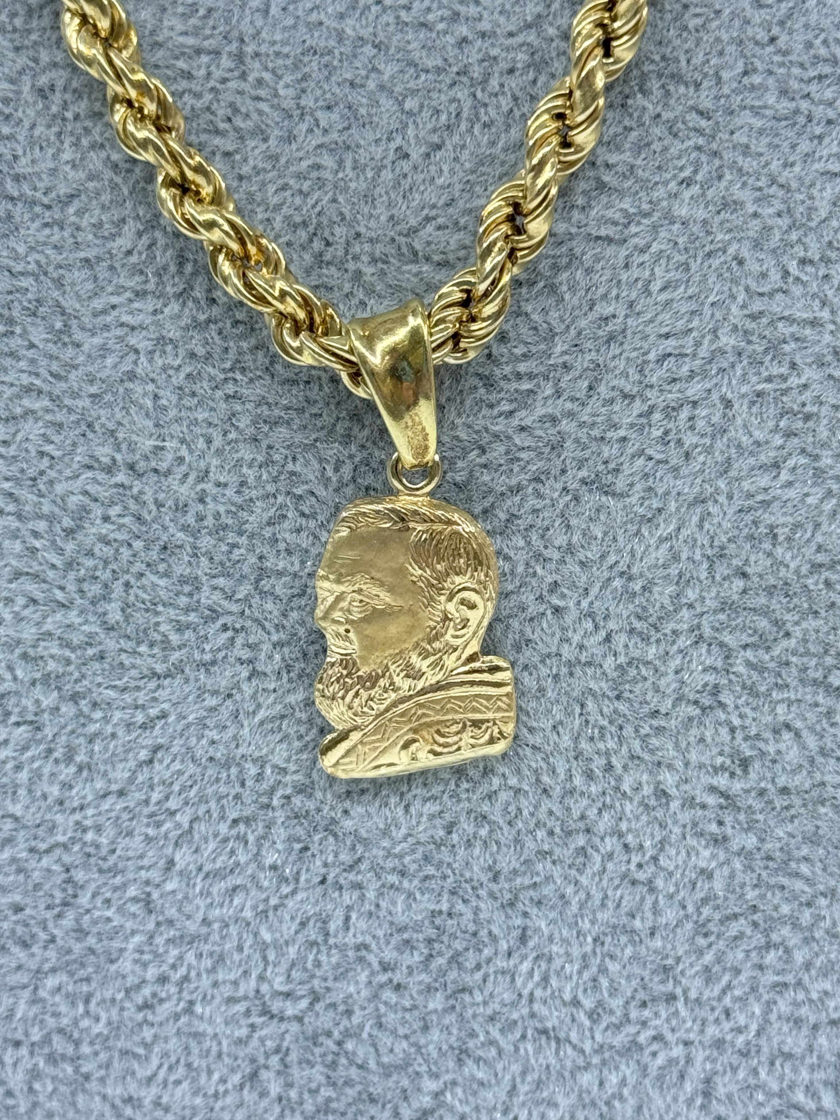 Collana Funetta 5 mm Con Ciondolo Padre Pio