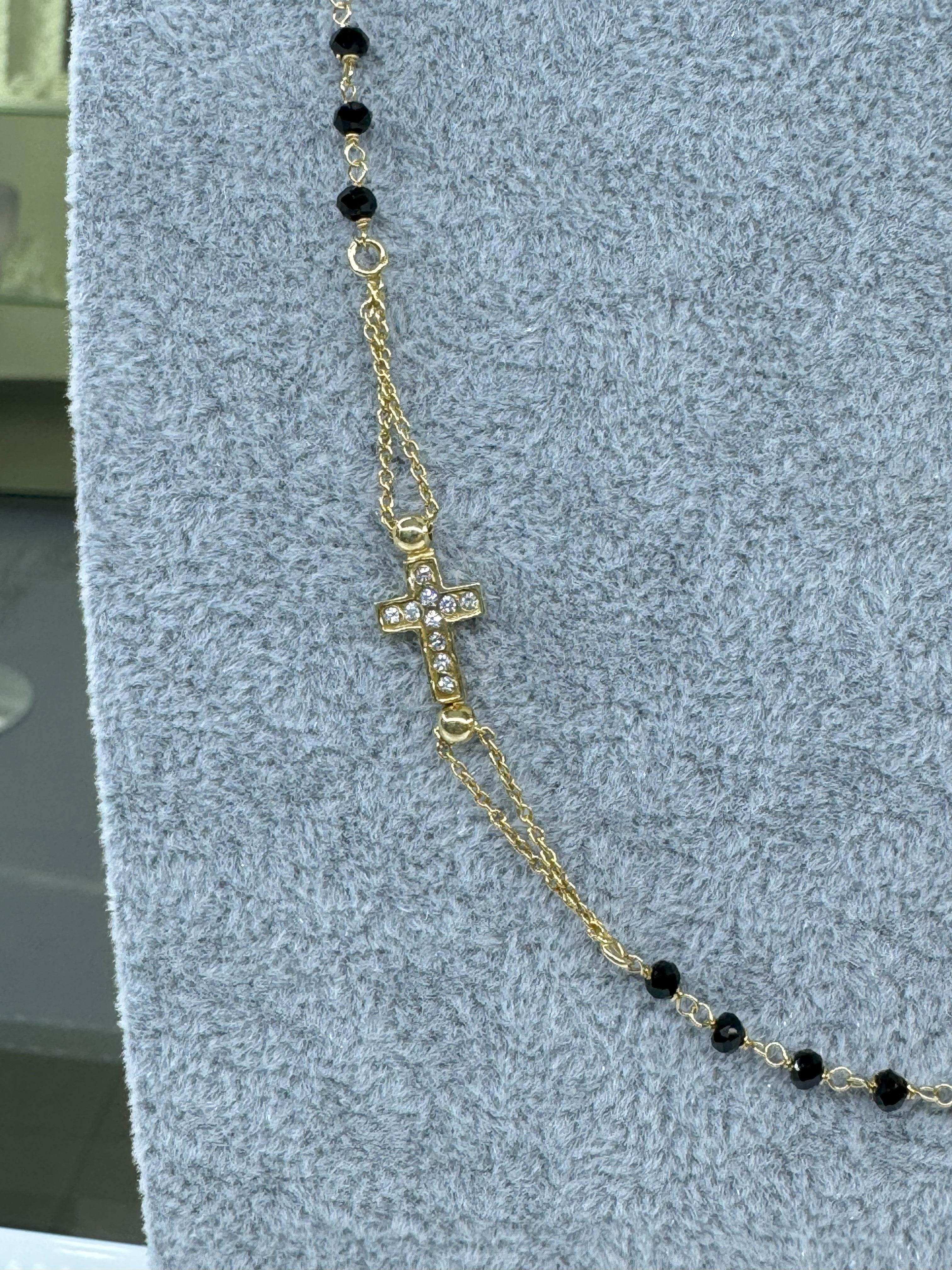 Collana Rosario Con Crocifisso e Madonnina