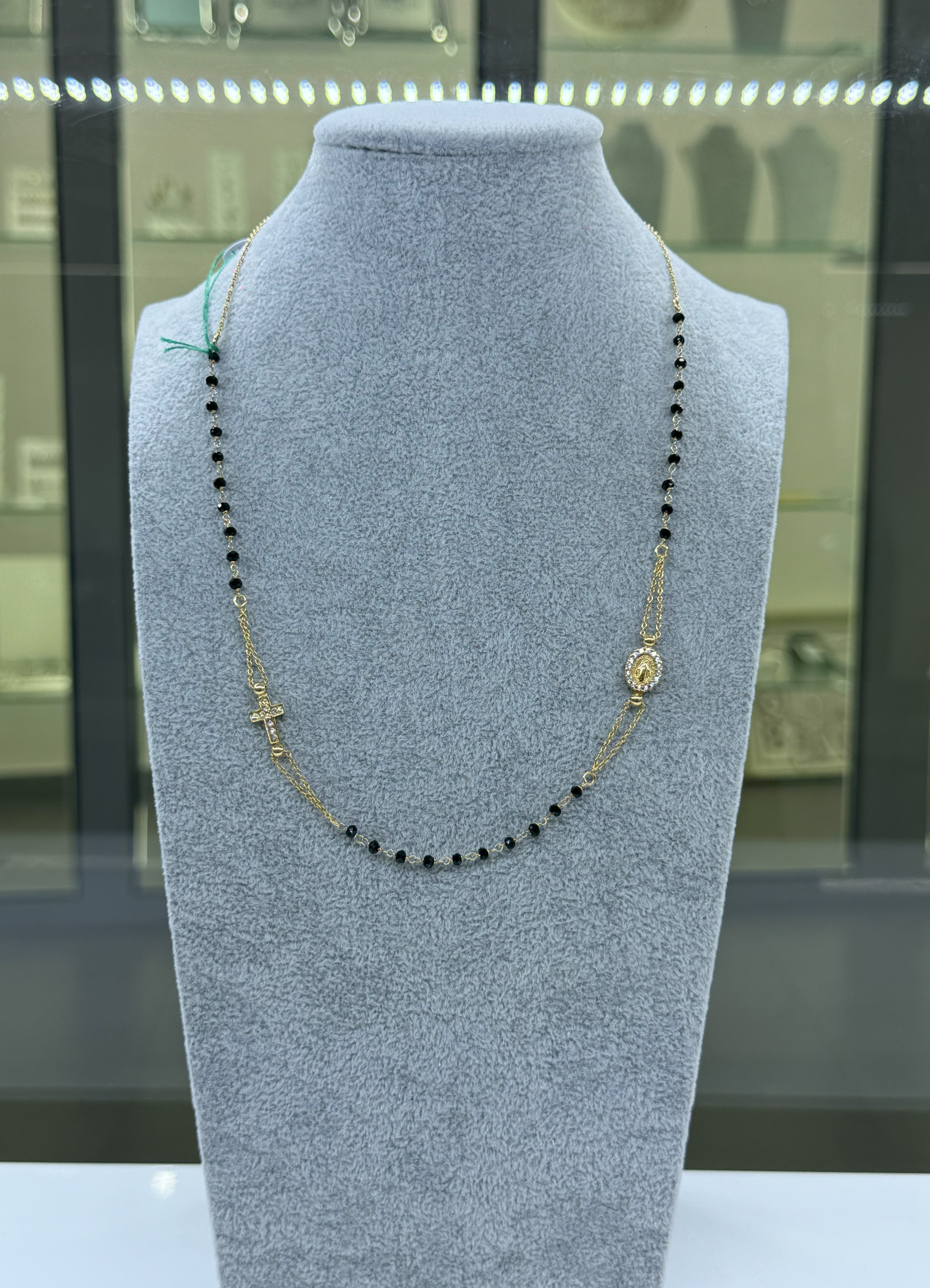 Collana Rosario Con Crocifisso e Madonnina