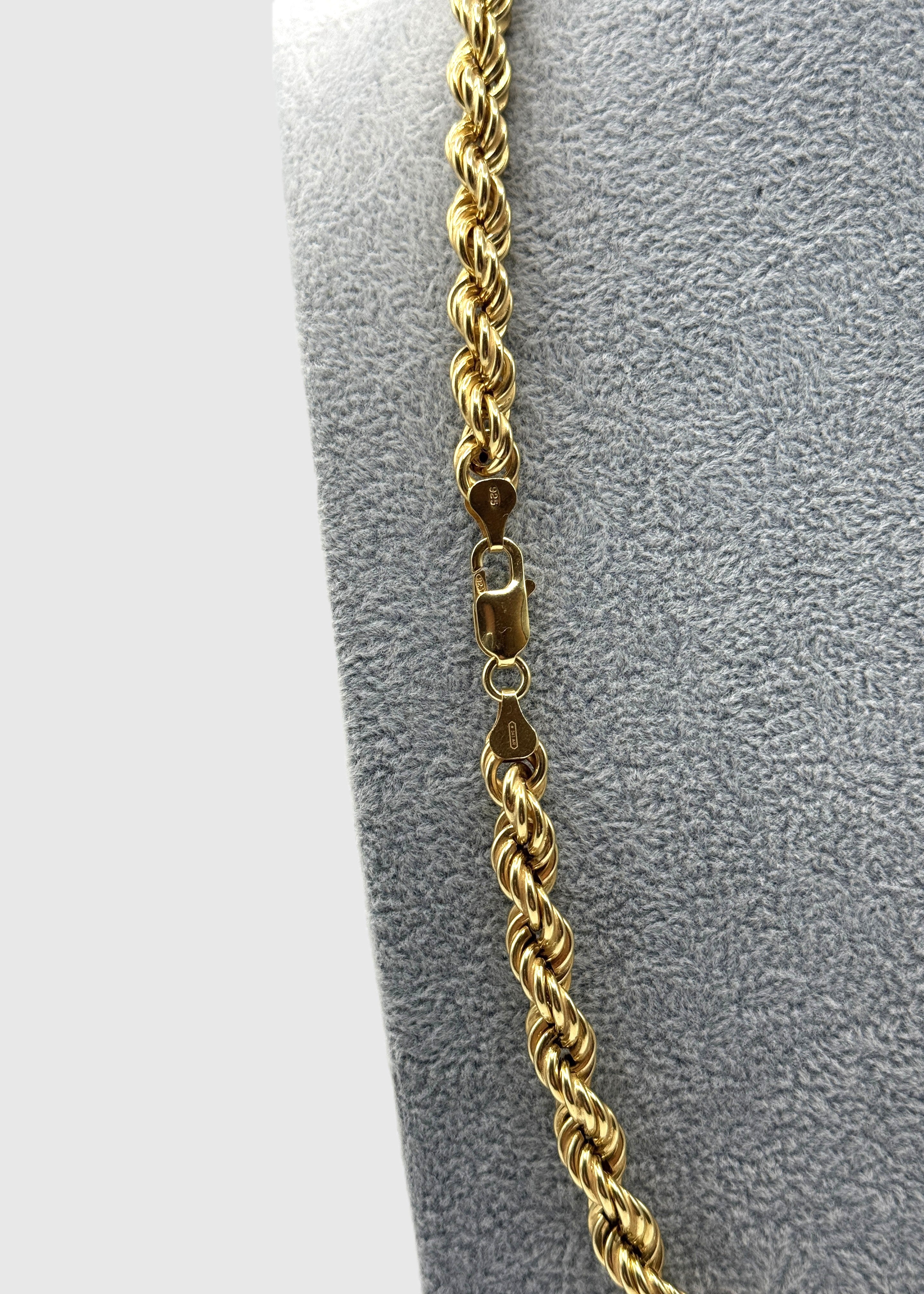 Collana Funetta 8mm Con Ciondolo Versace Argento 925