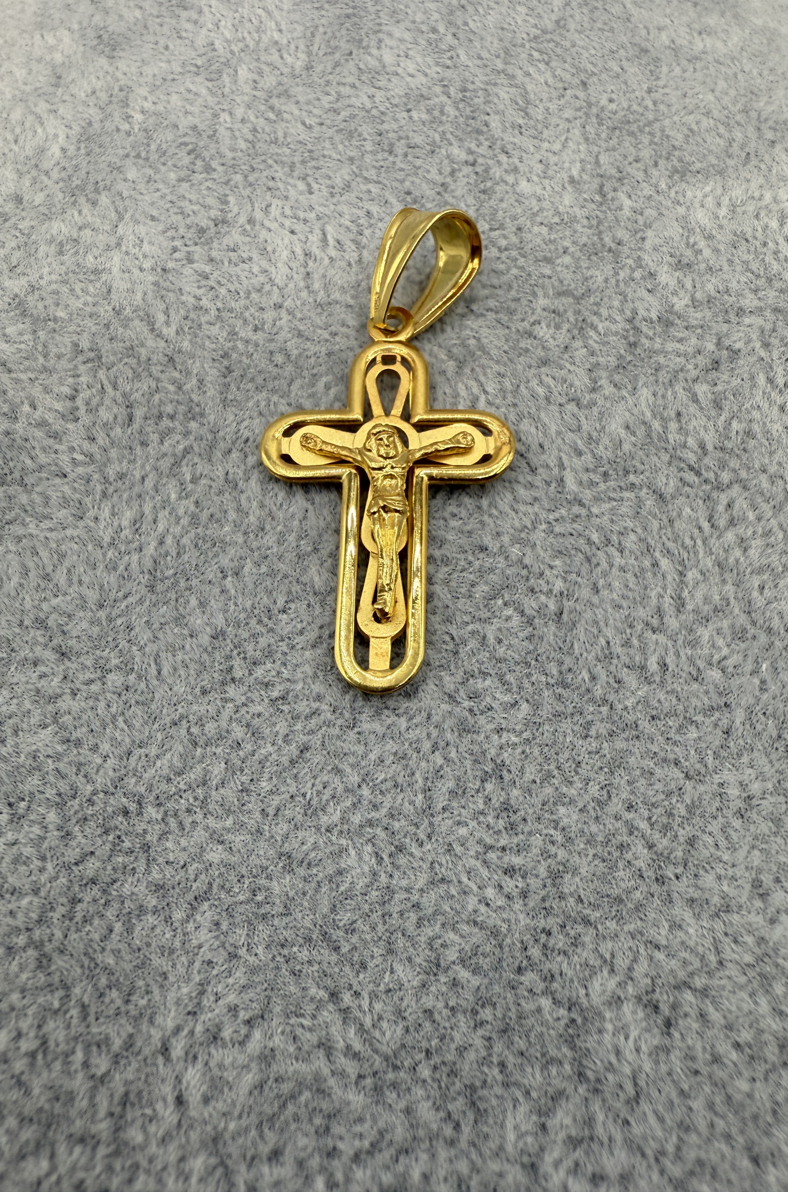 Collana Uomo 3+1  Con Ciondolo Crocifisso Argento 925