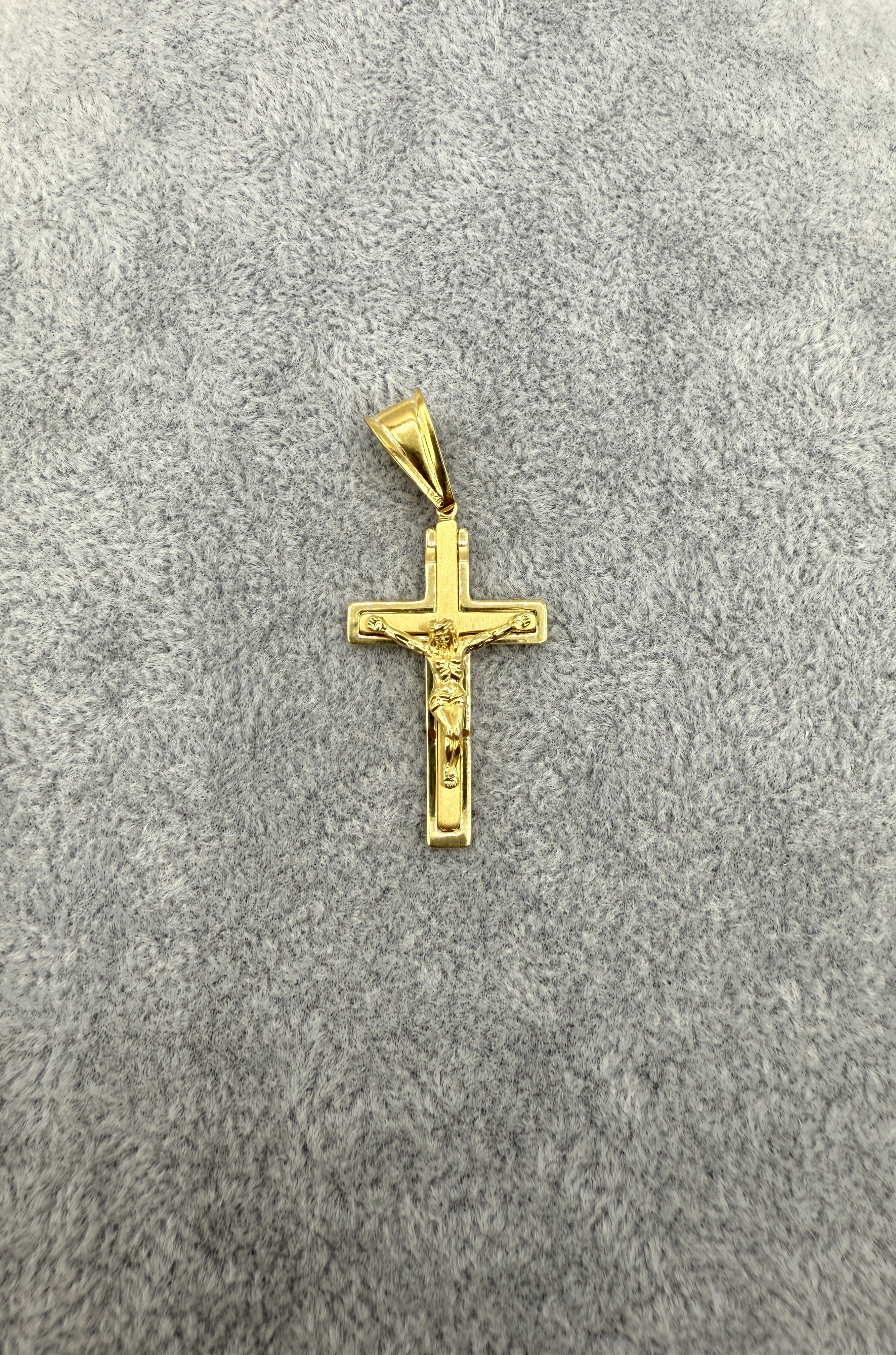 Collana Uomo 3+1  Con Ciondolo Crocifisso Argento 925