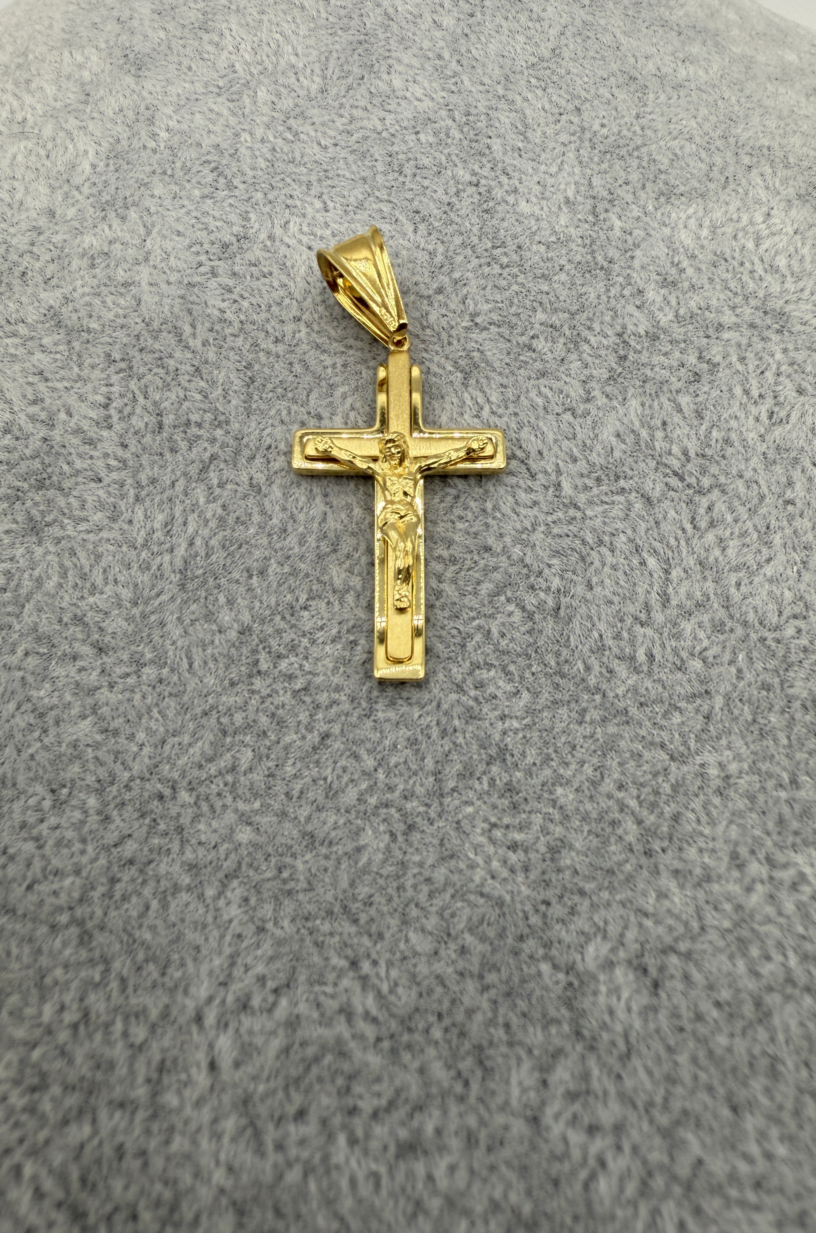 Collana Uomo 3+1  Con Ciondolo Crocifisso Argento 925