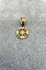 Ciondolo Rosa Dei Venti Argento925 Dorato