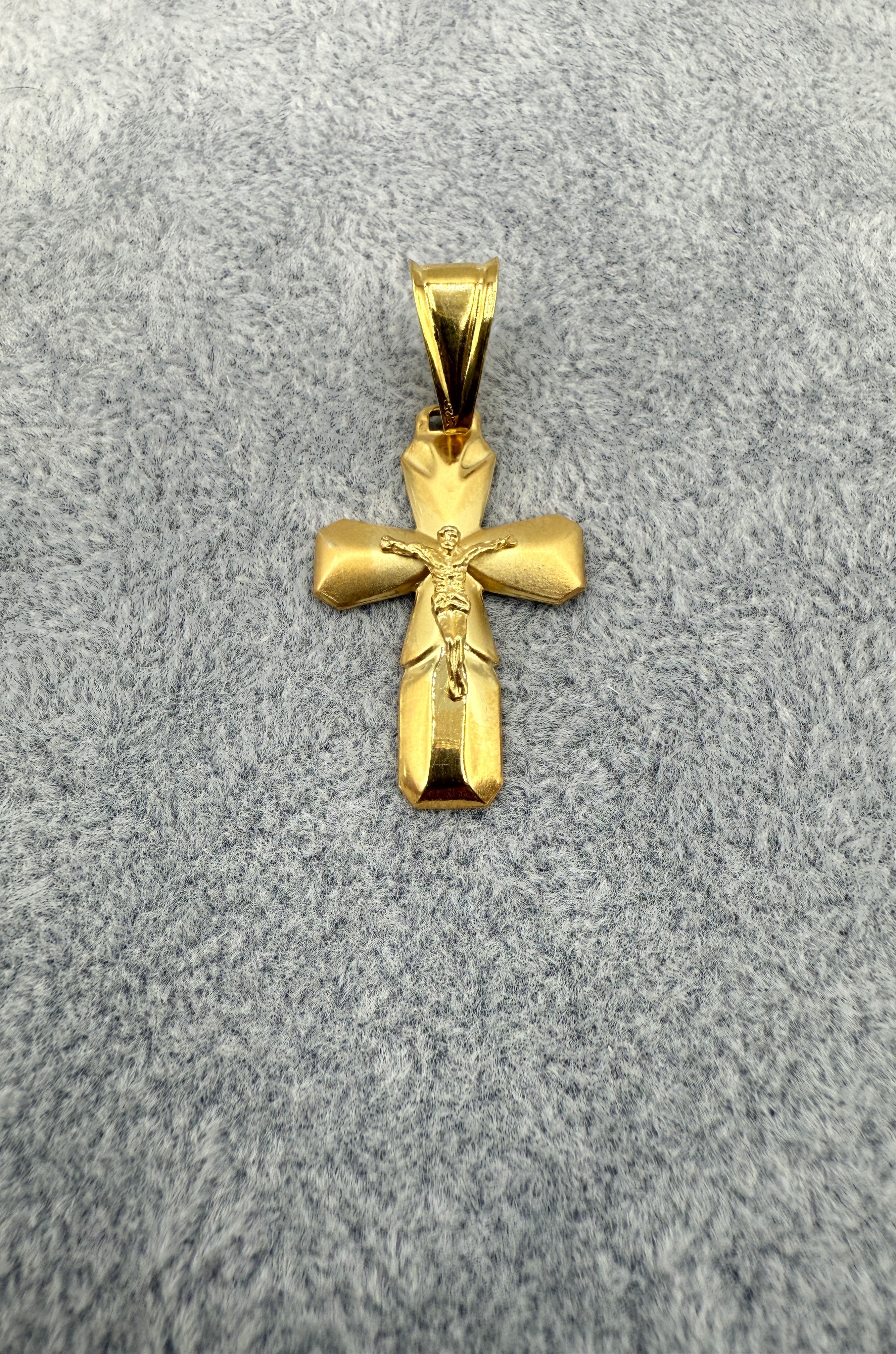 Collana Uomo 3+1  Con Ciondolo Crocifisso Argento 925