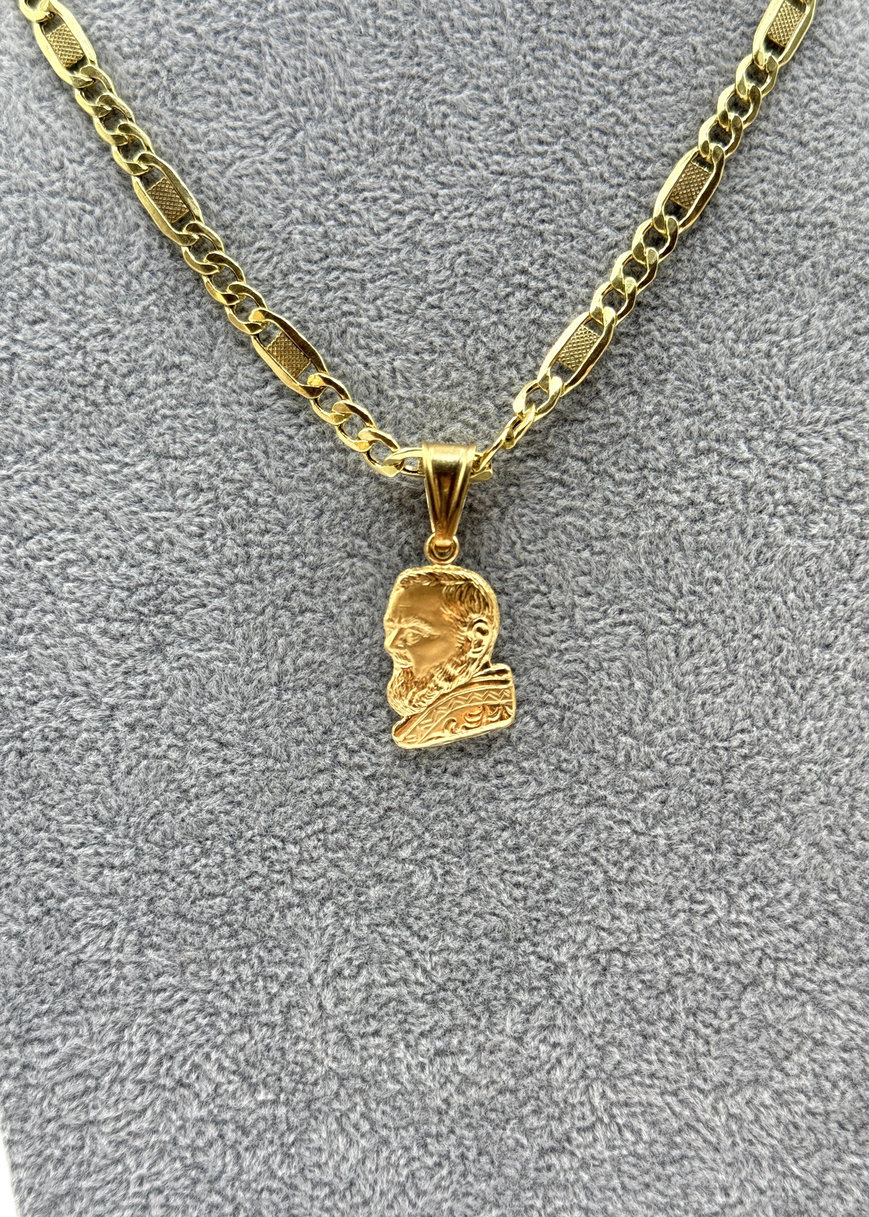 Collana Uomo 3+1  Con Ciondolo Padre Pio Argento 925
