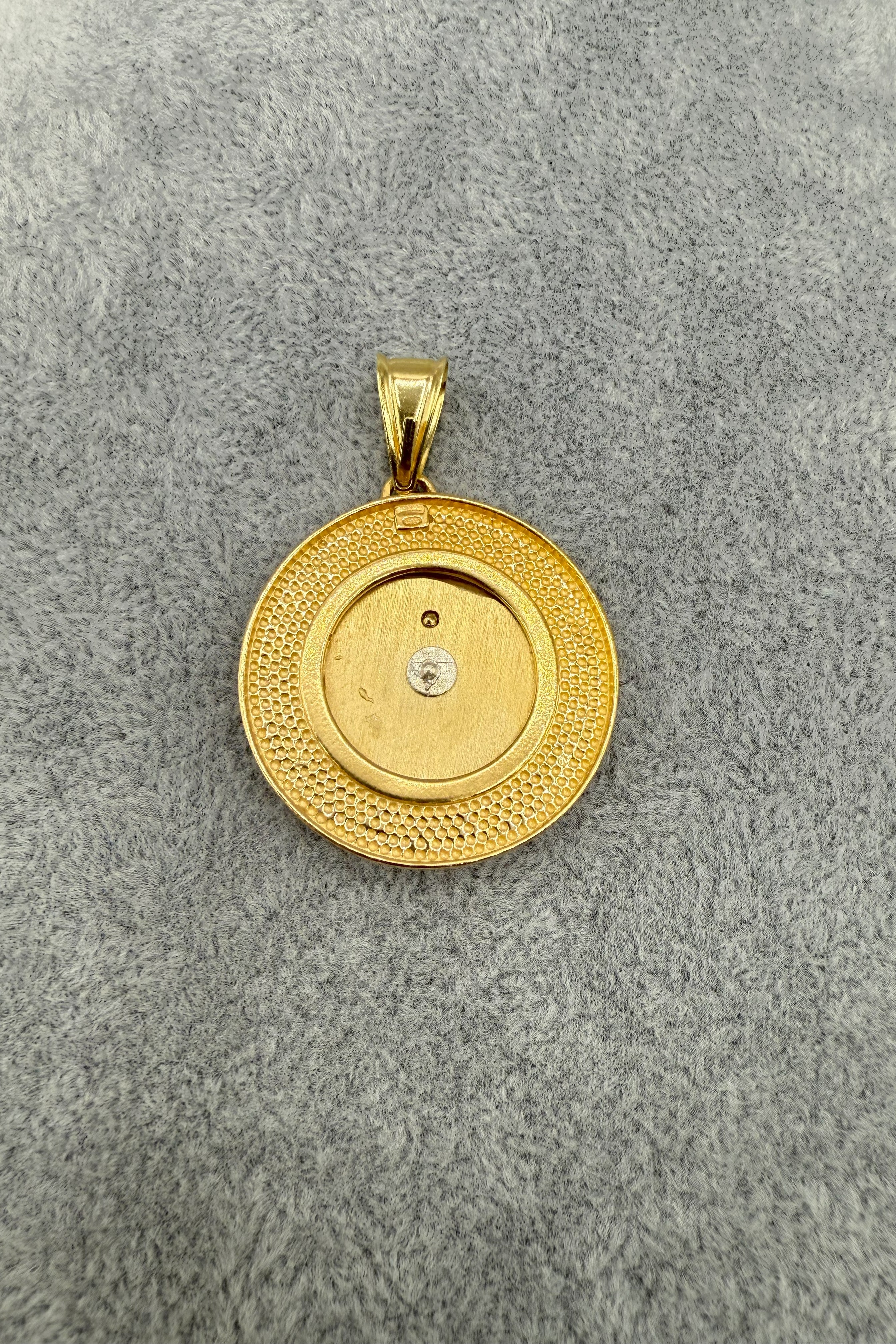 Ciondolo Versace Argento 925 Dorato
