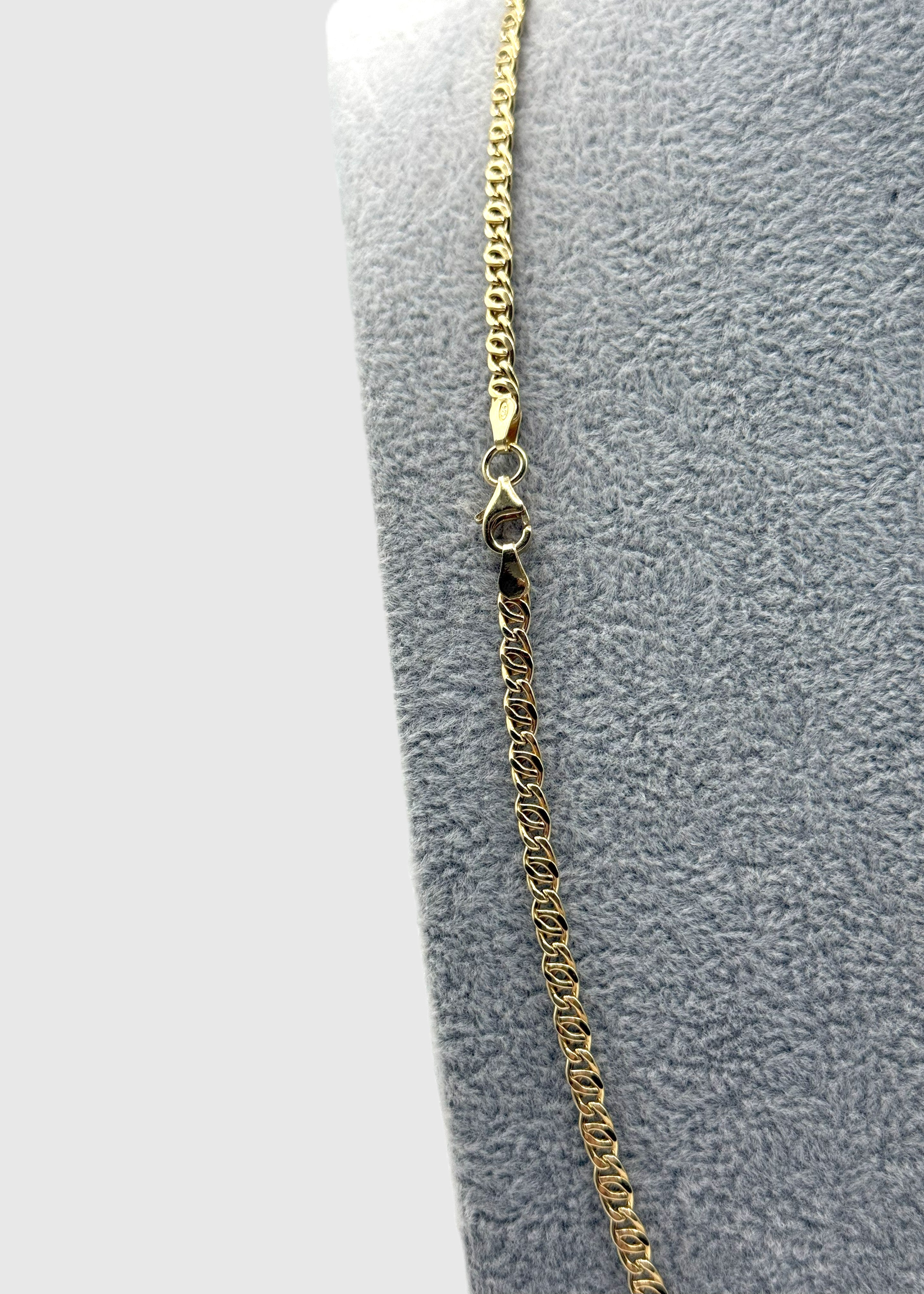 Collana In Maglia Grumetta Argento 925 Dortato