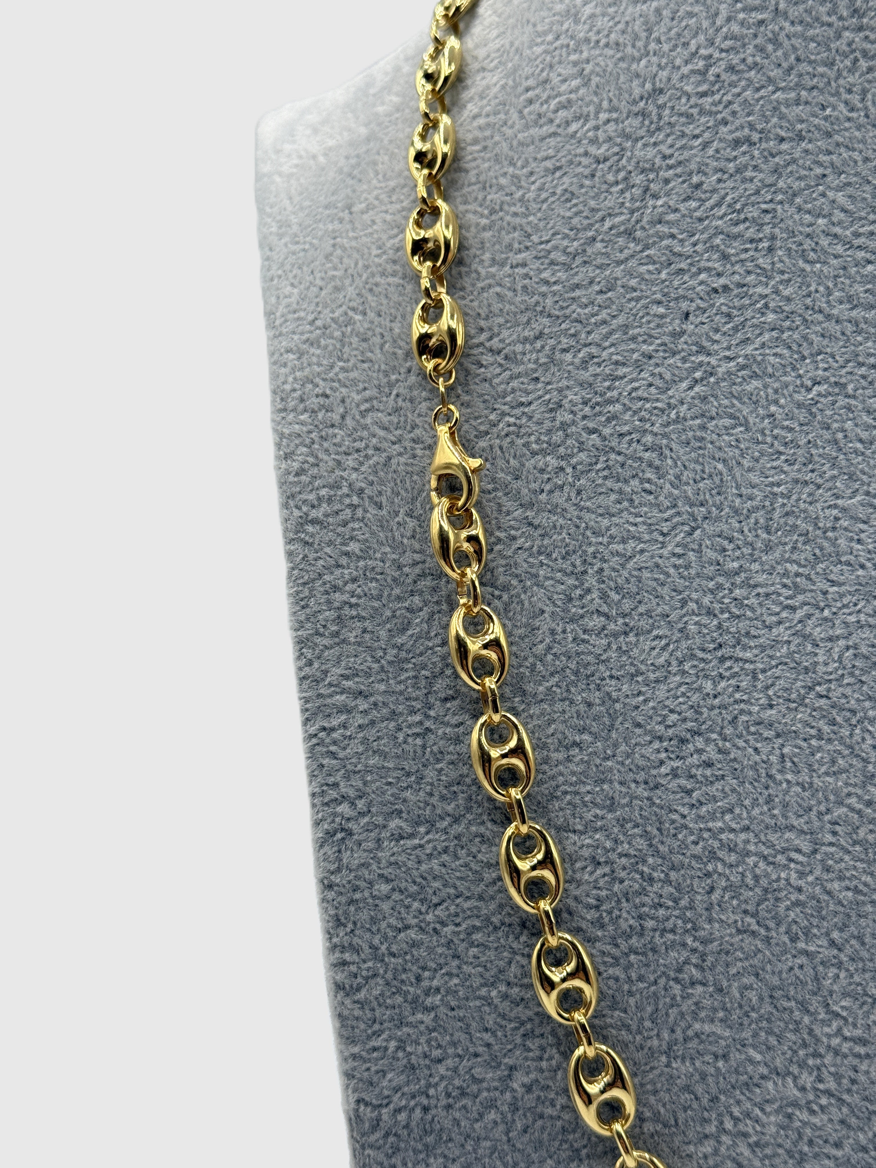 Collana Maglia Marinara Con Ciondolo Crocifisso