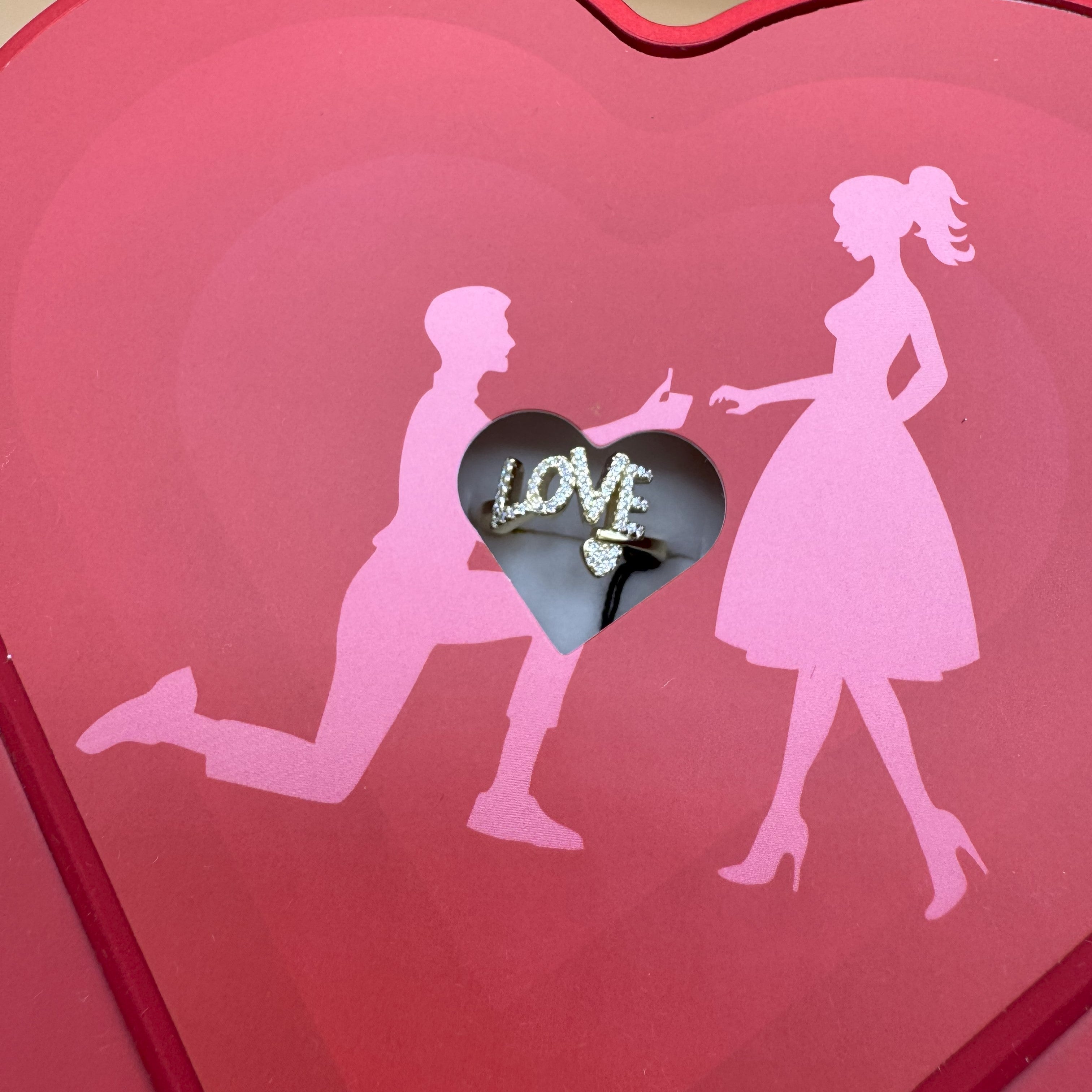 Cofanetto a Forma di Cuore Per Gioielli Vari Colori