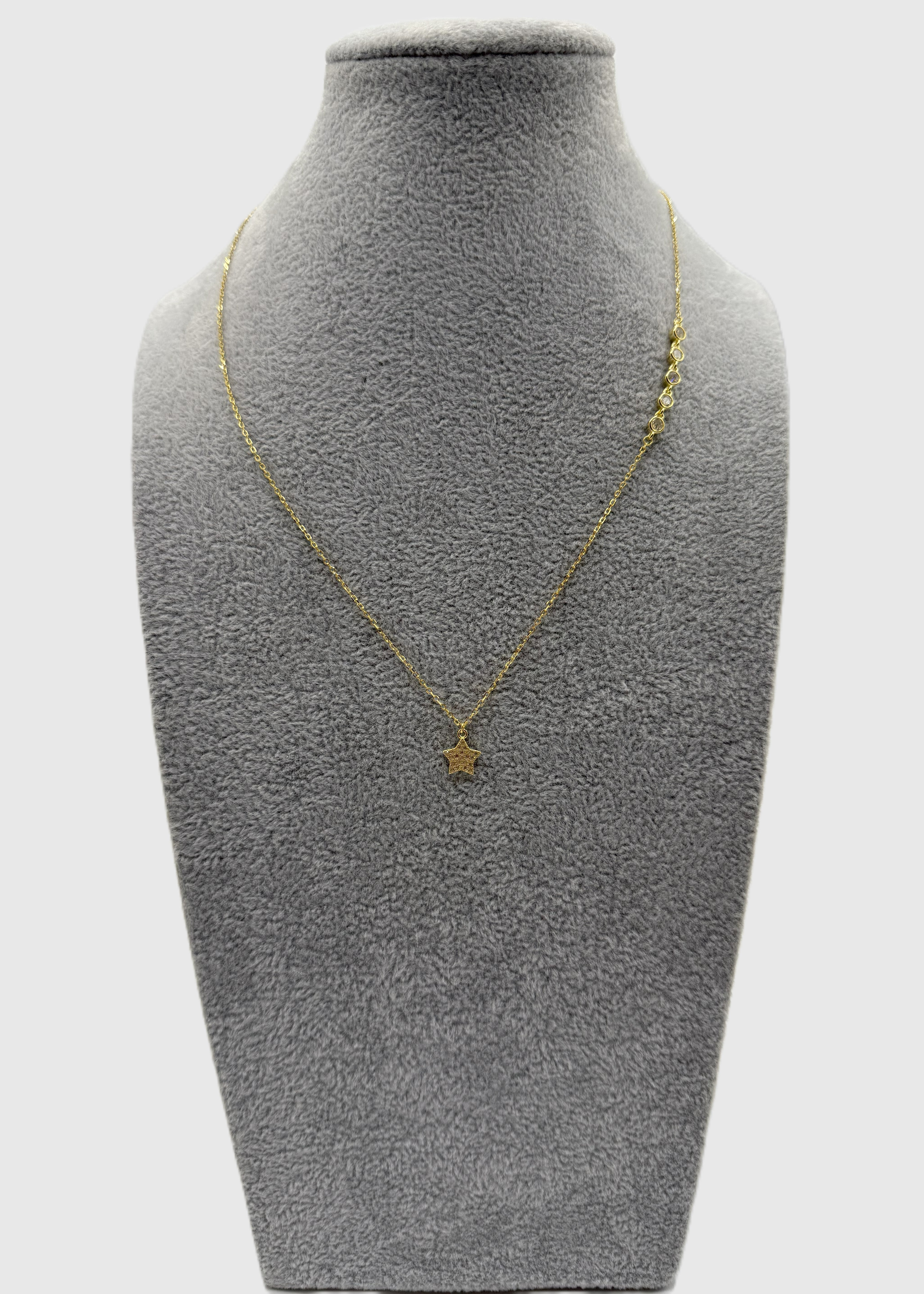 Collana Argento925 Con Ciondolo Stella Zirconata