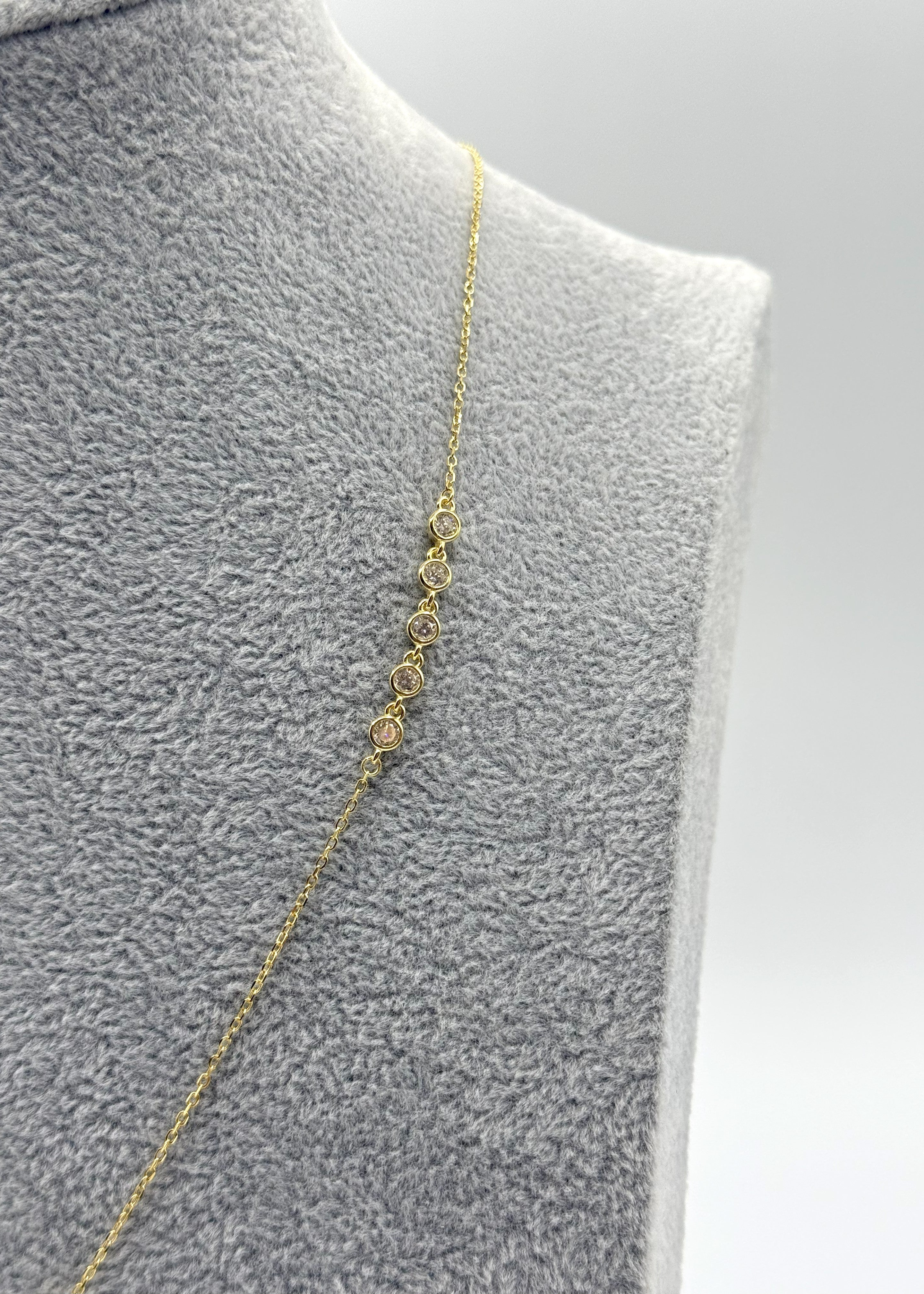 Collana Argento925 Con Ciondolo Stella Zirconata