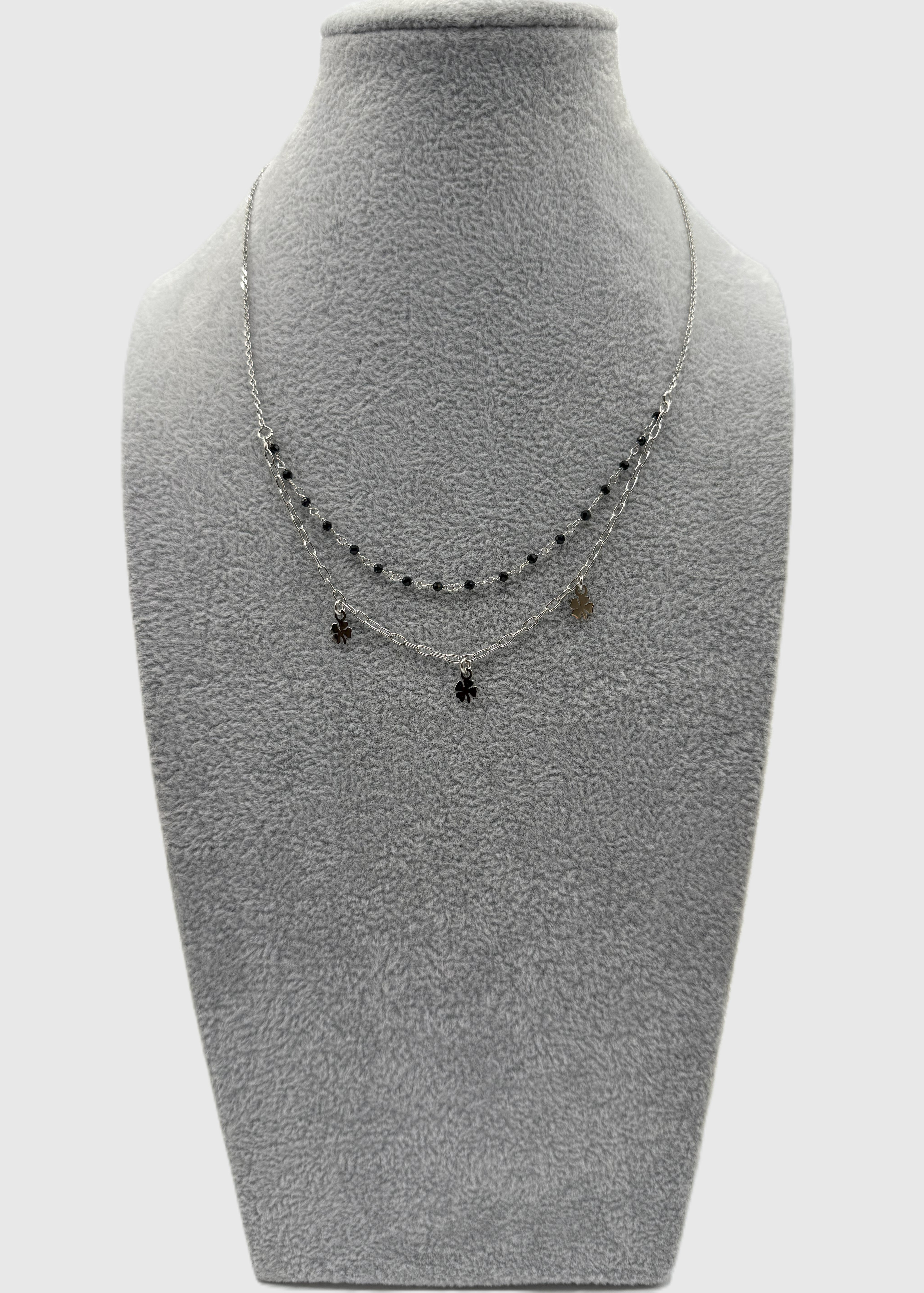 Collana Argento925 Con Quadrifogli  Art.El400