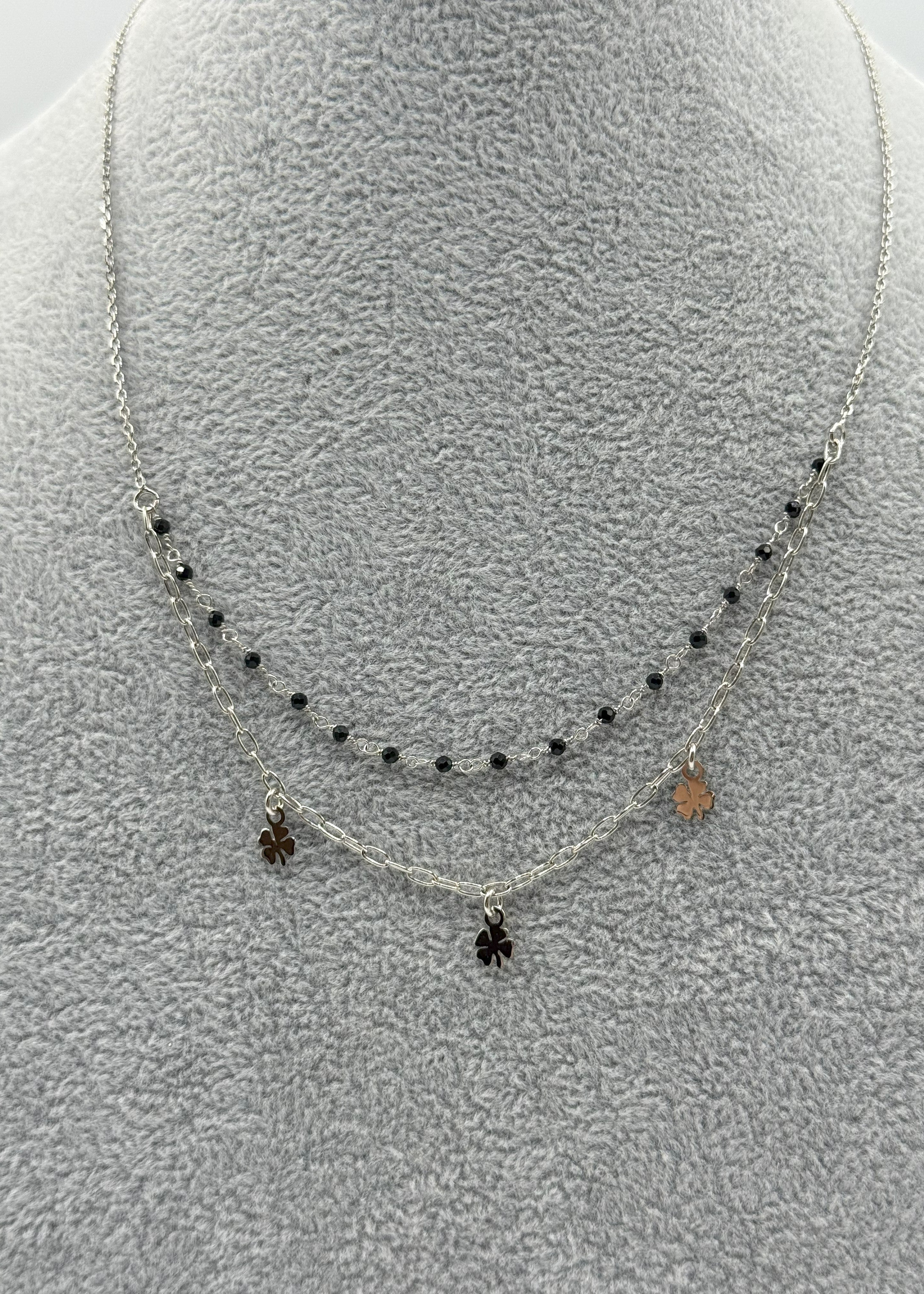 Collana Argento925 Con Quadrifogli  Art.El400