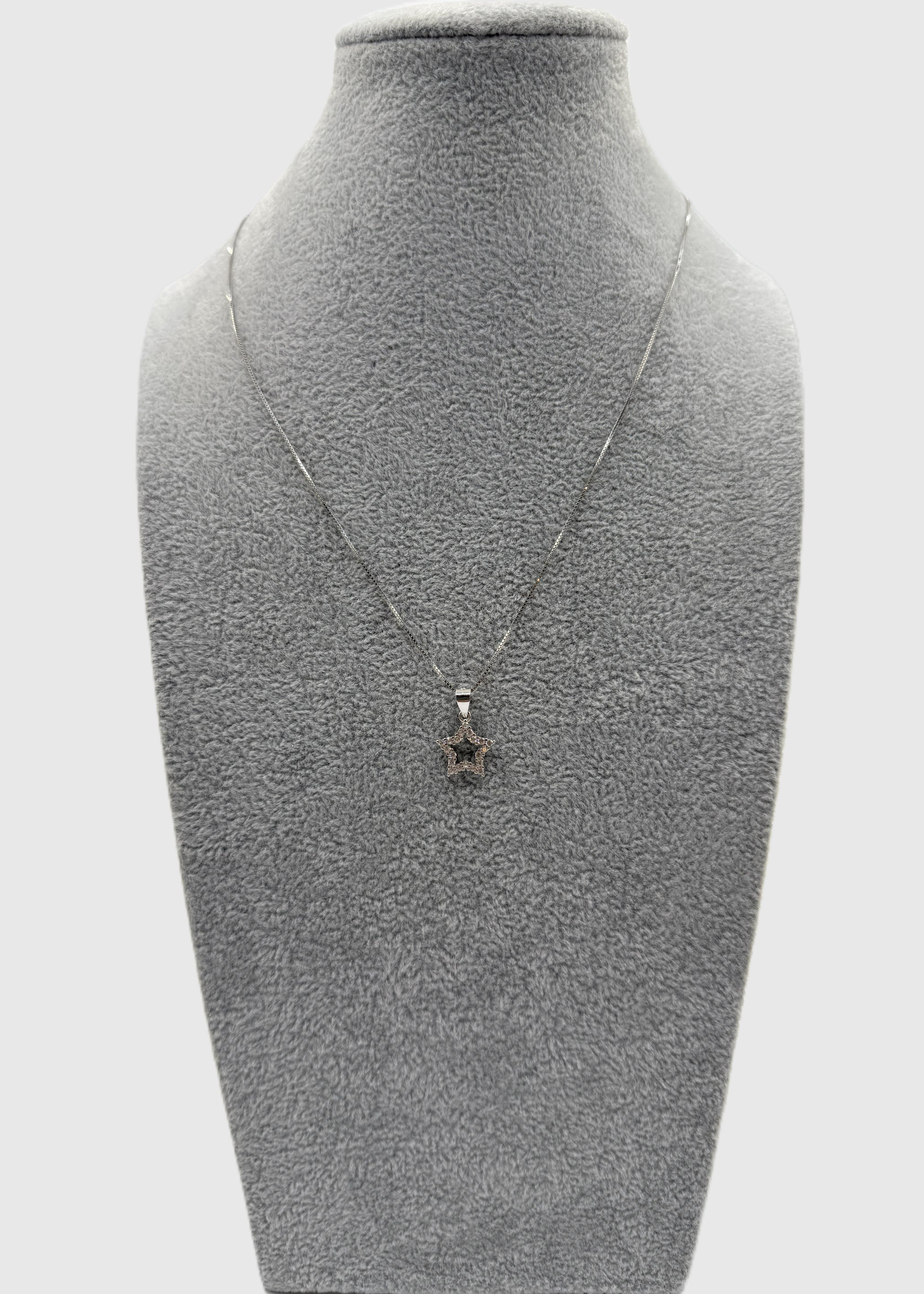 Collana Argento925 Con Stella Zirconata Art.P30/2