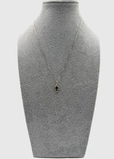 Collana Argento925 Con Ciondolo Crocifisso Zirconato Art.P20/38 Nero